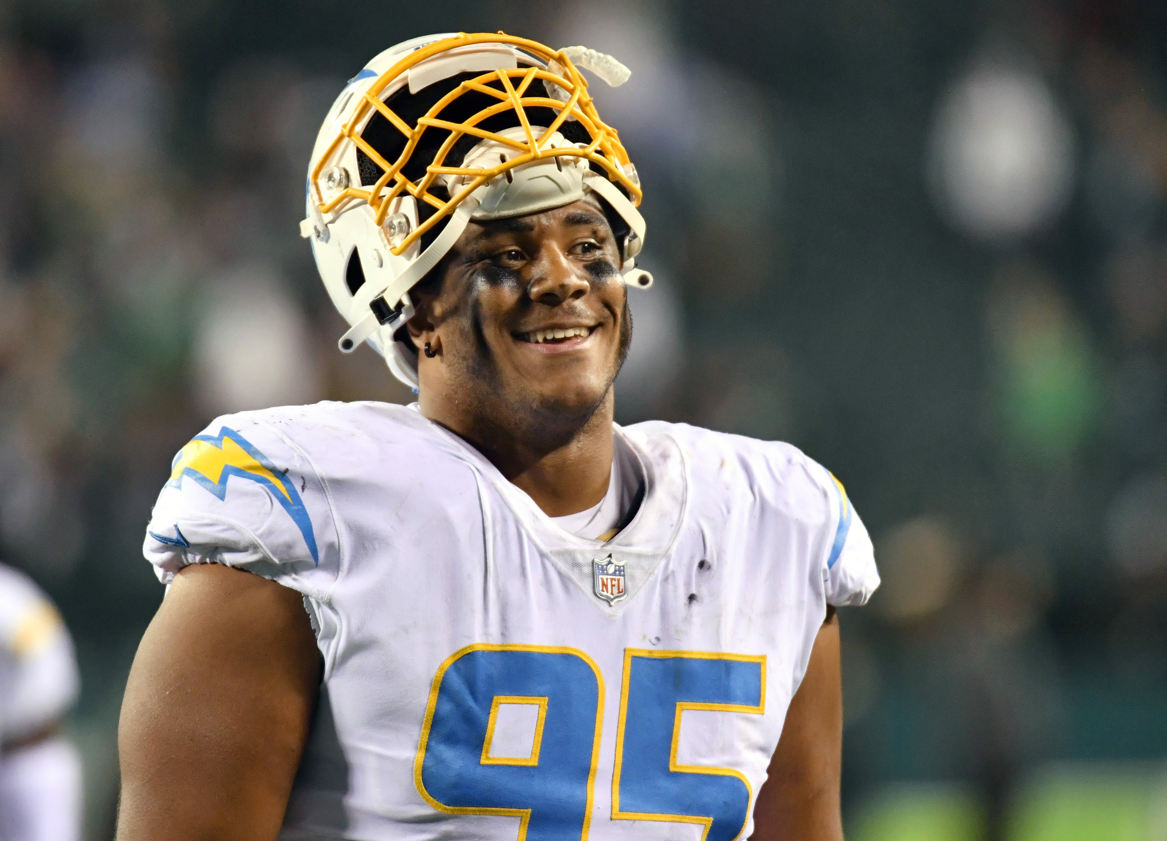 Detroit Lions sign free agent Christian Covington Los Angeles Chargers NFL football stats news