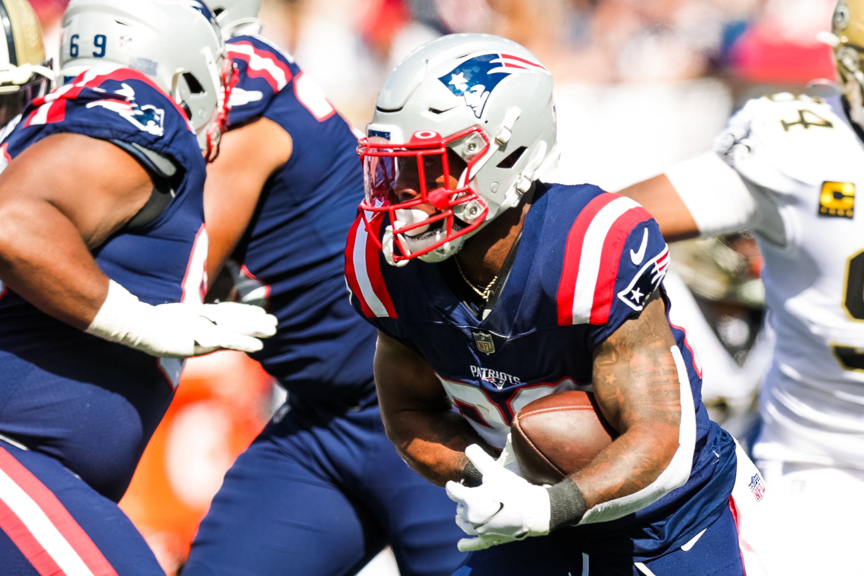 James White Patriots Super Bowl truck
