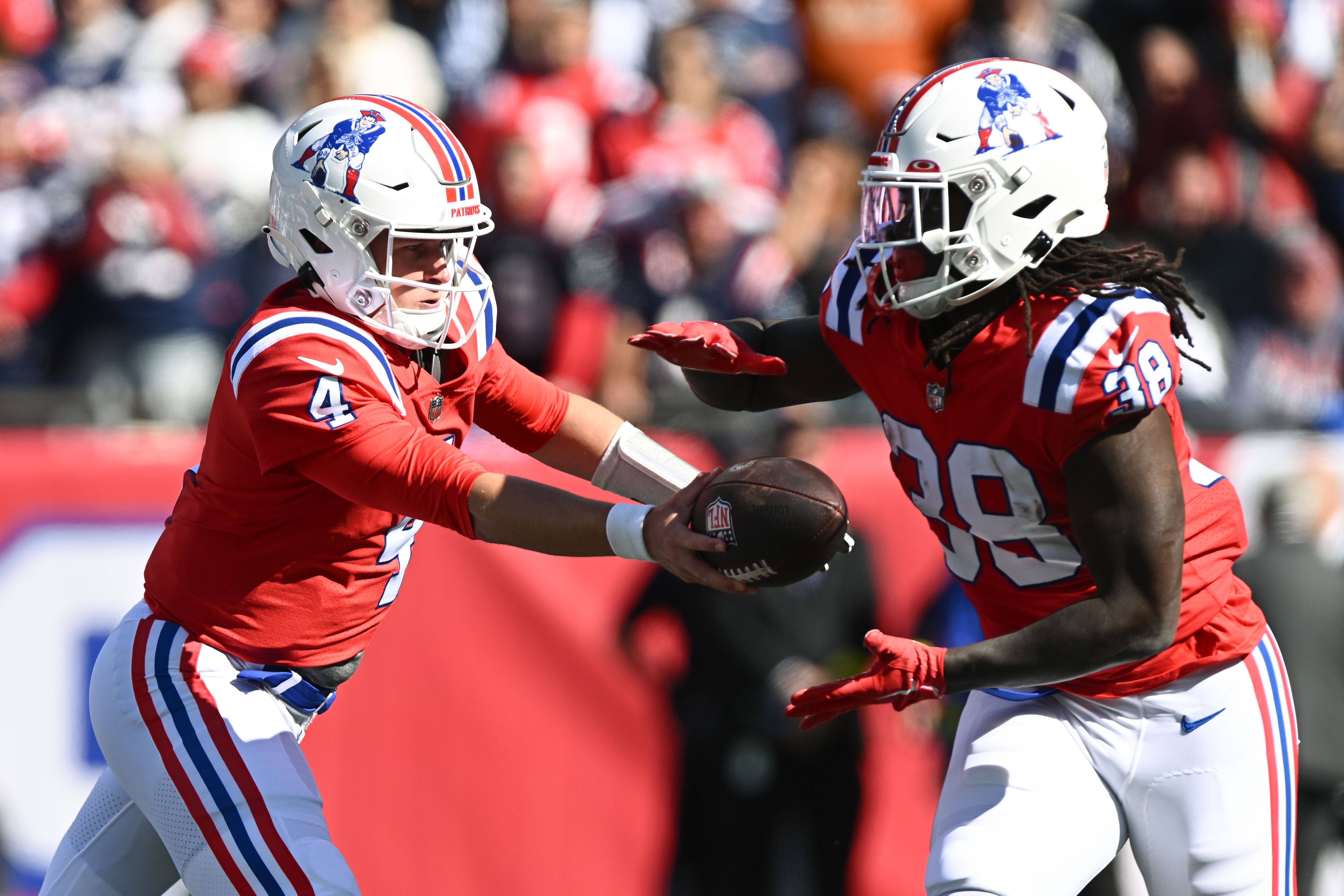 Bailey Zappe Rhamondre Stevenson Patriots