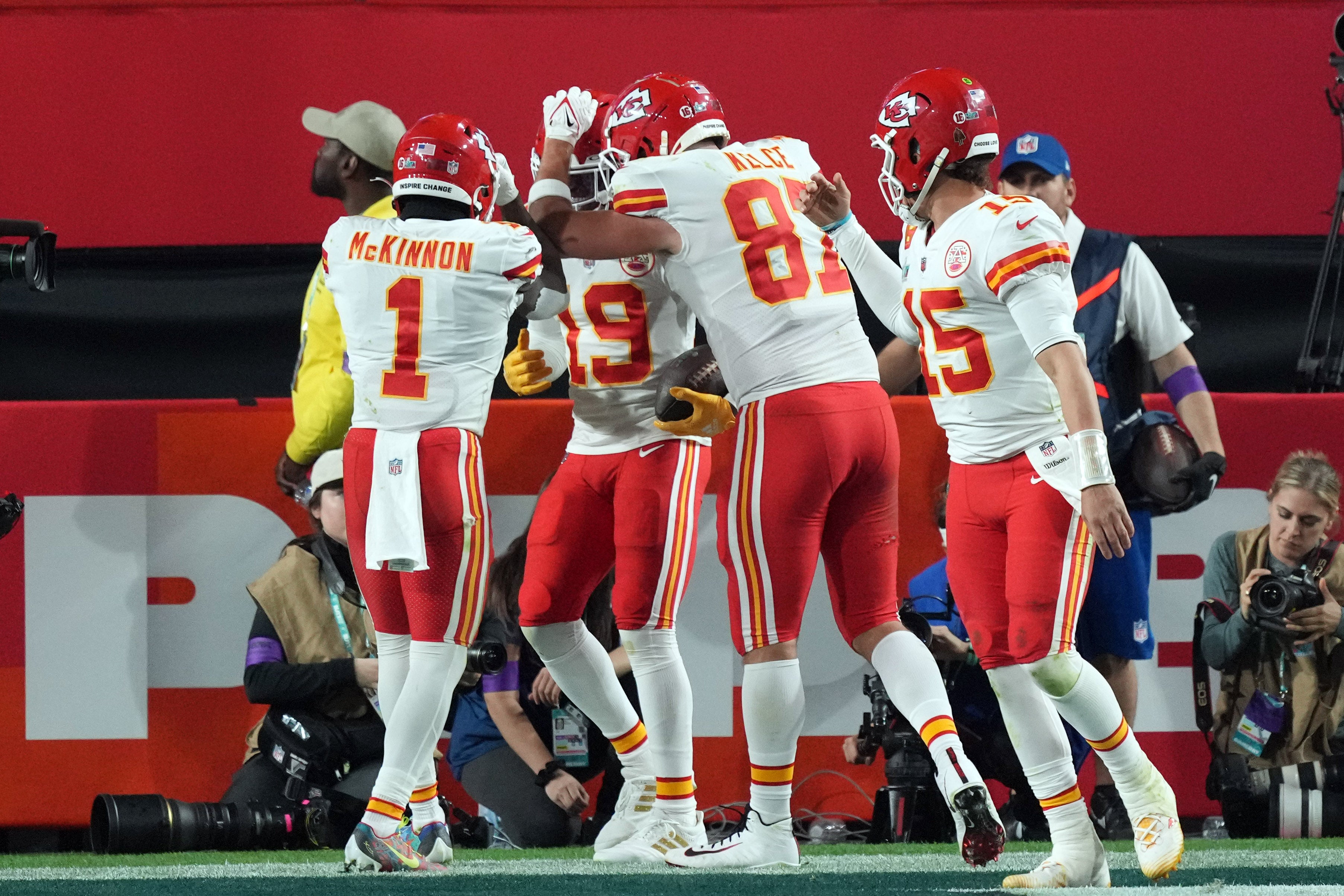 Kansas City Chiefs Patrick Mahomes receivers