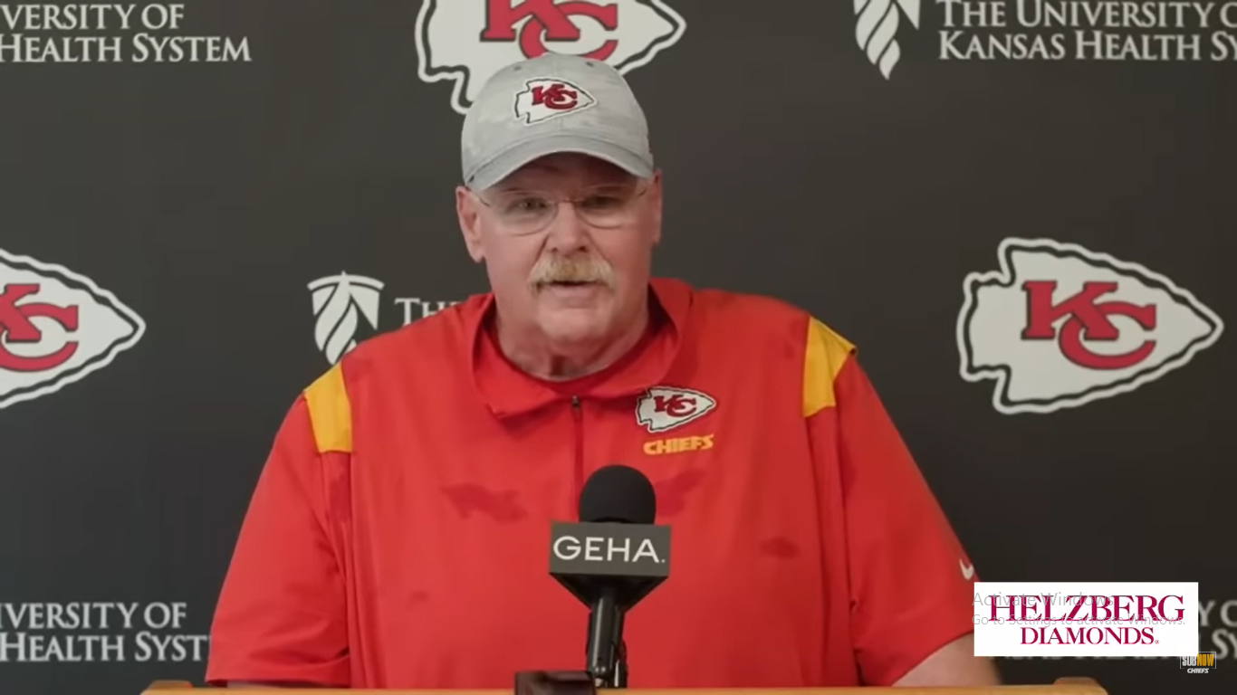 The Kansas City Chiefs head coach Andy Reid