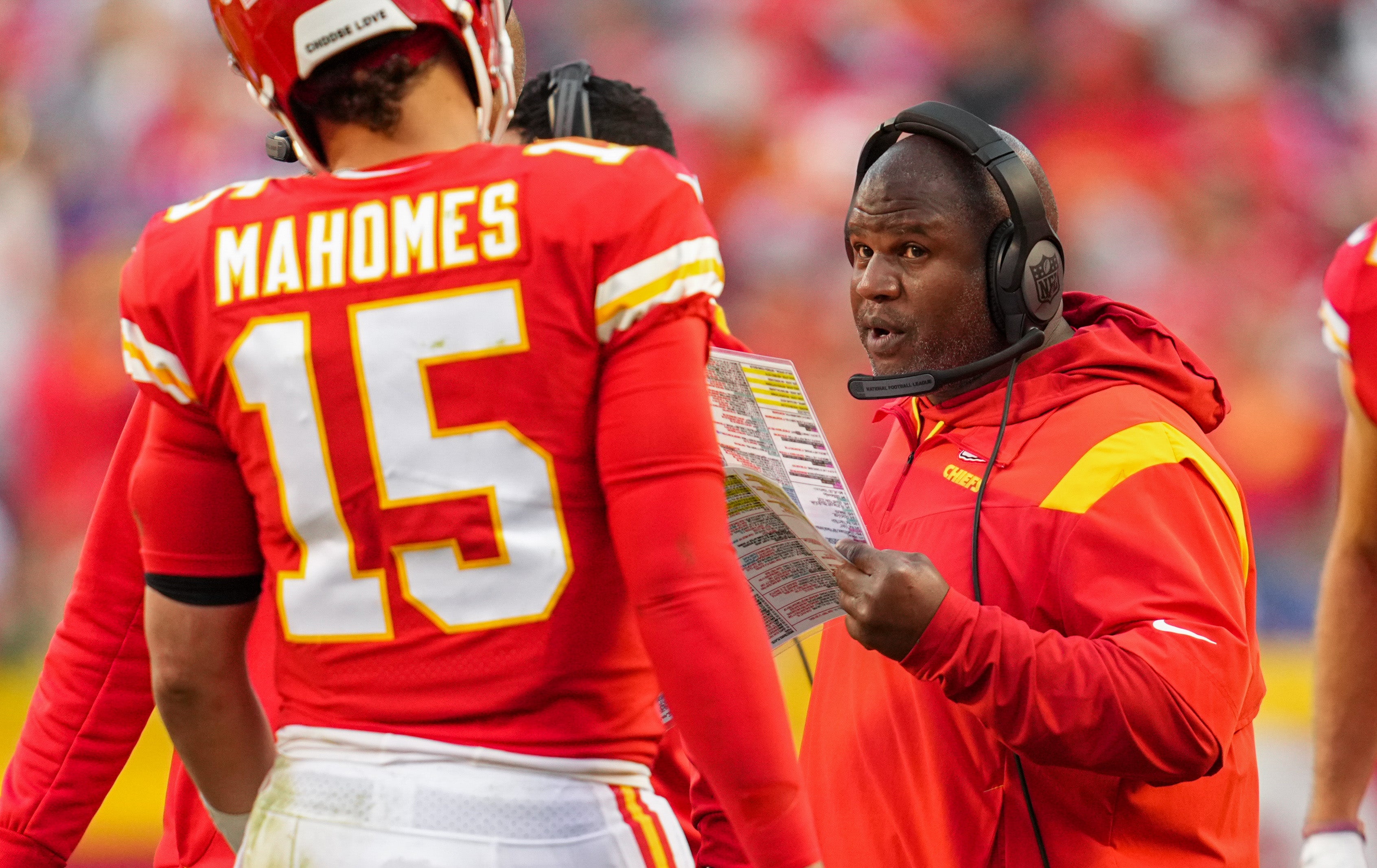 Eric bieniemy Patrick Mahomes kansas city Chiefs