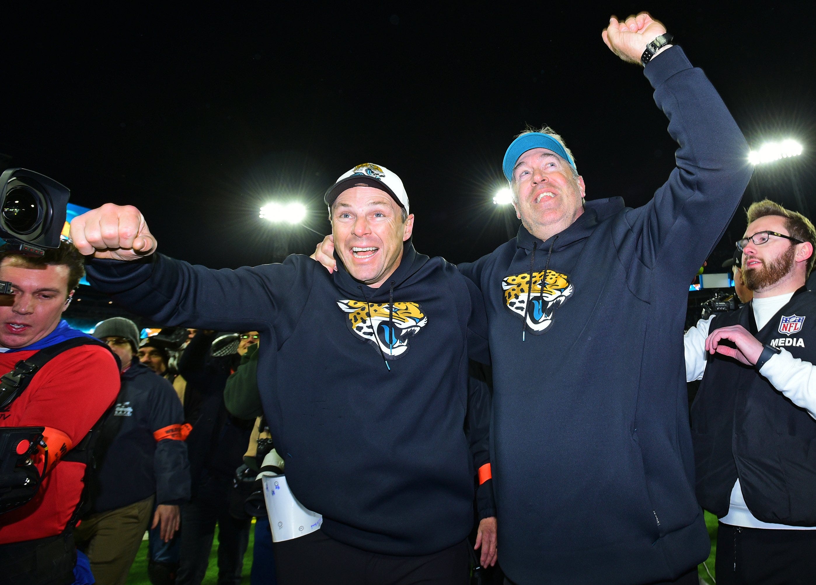 Jacksonville Jaguars HC Doug Pederson and ST Heath Farwell