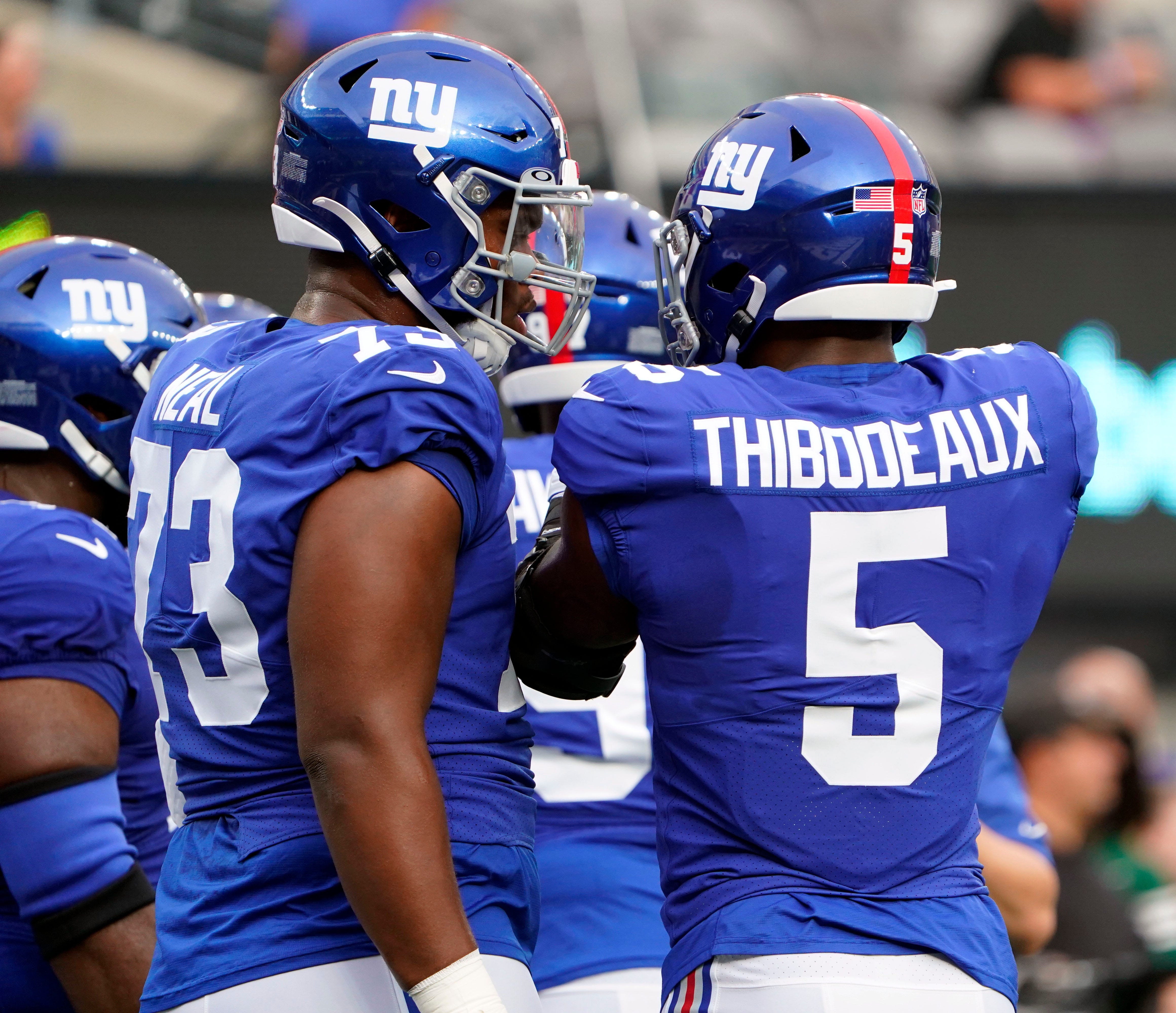 Giants 2023 NFL OTA's Kayvon Thibodeuax, Evan Neal