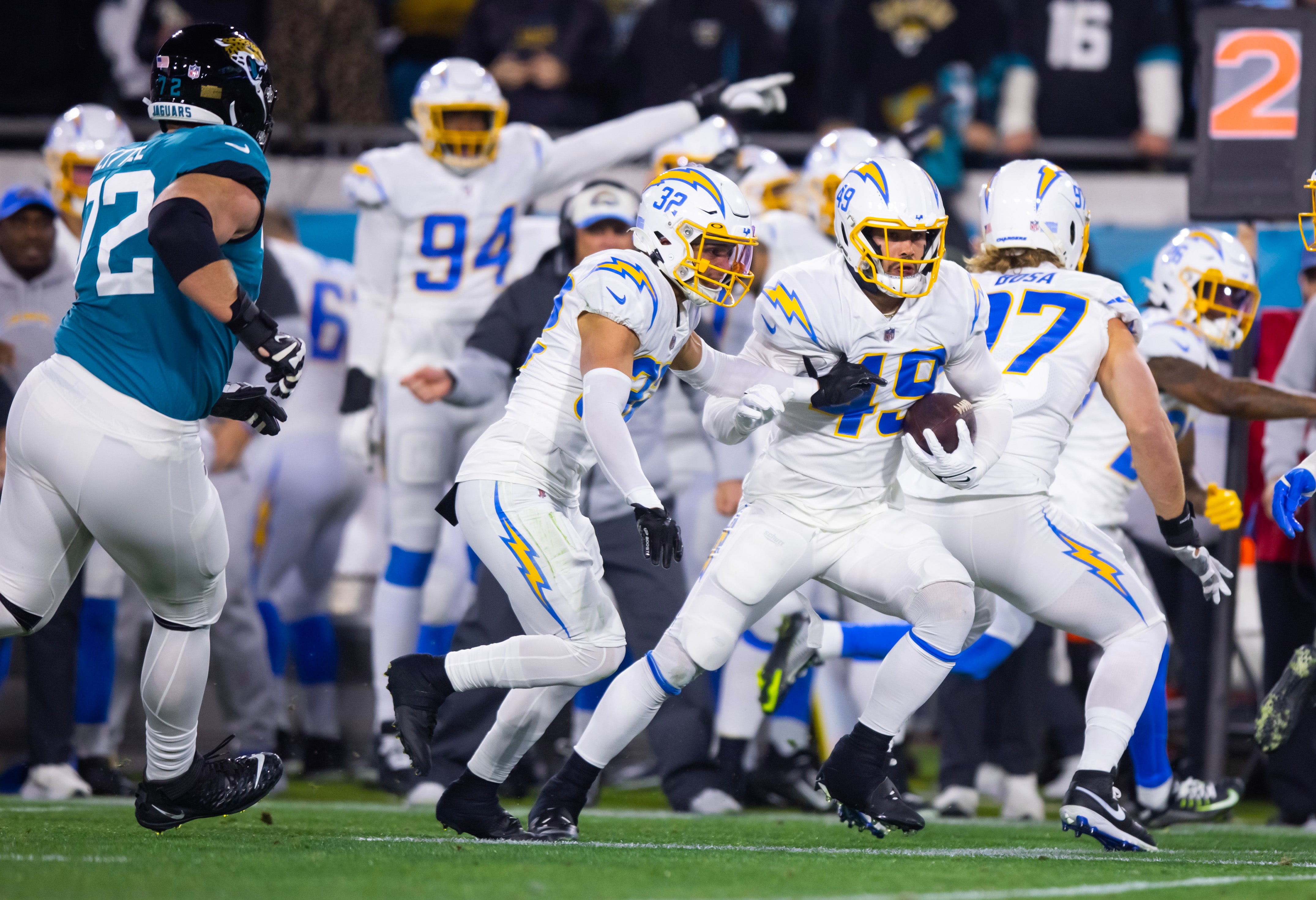 Los Angeles Chargers linebacker Drue Tranquill