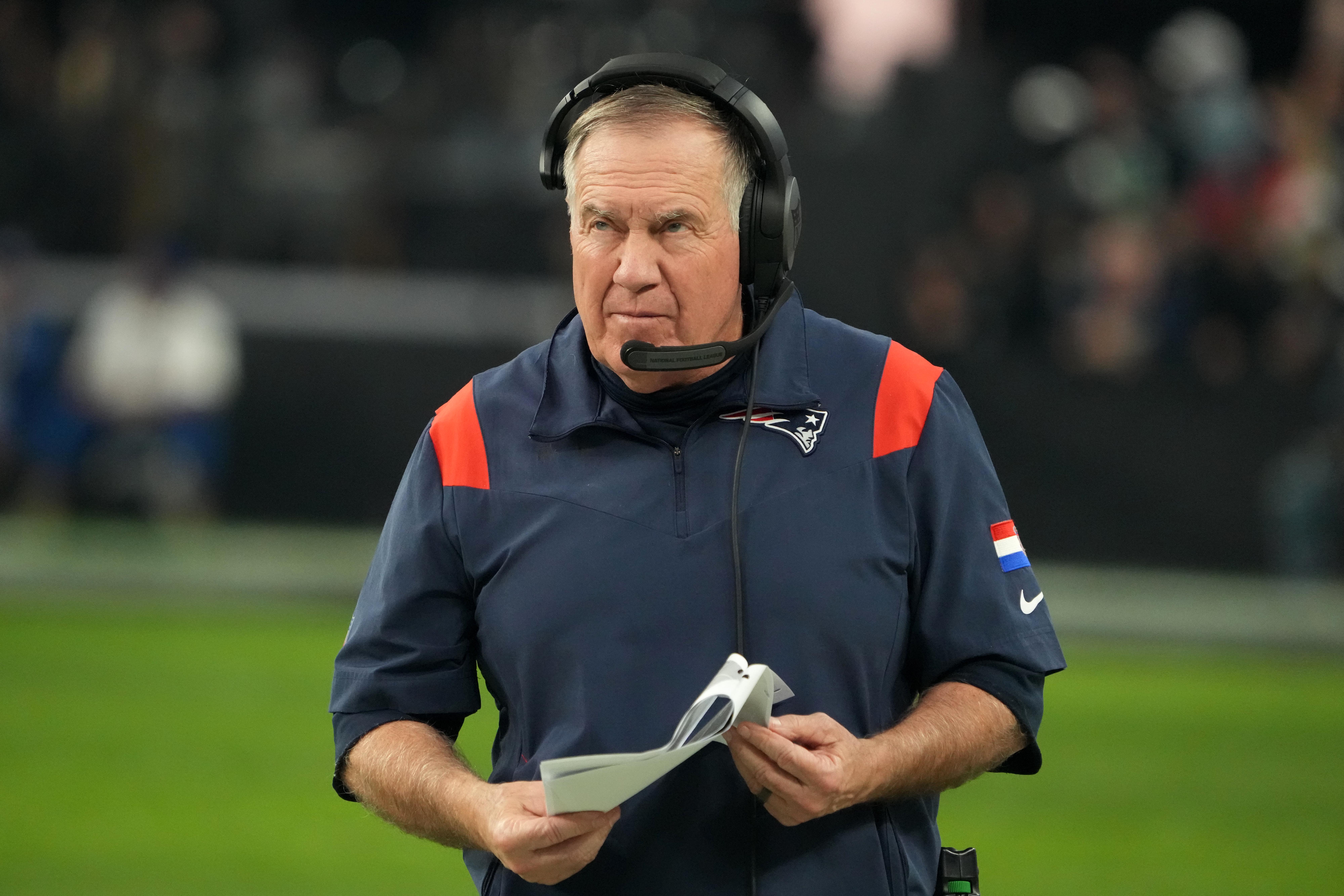 Bill Belichick spoke with the Commanders during the 2023 NFL Draft