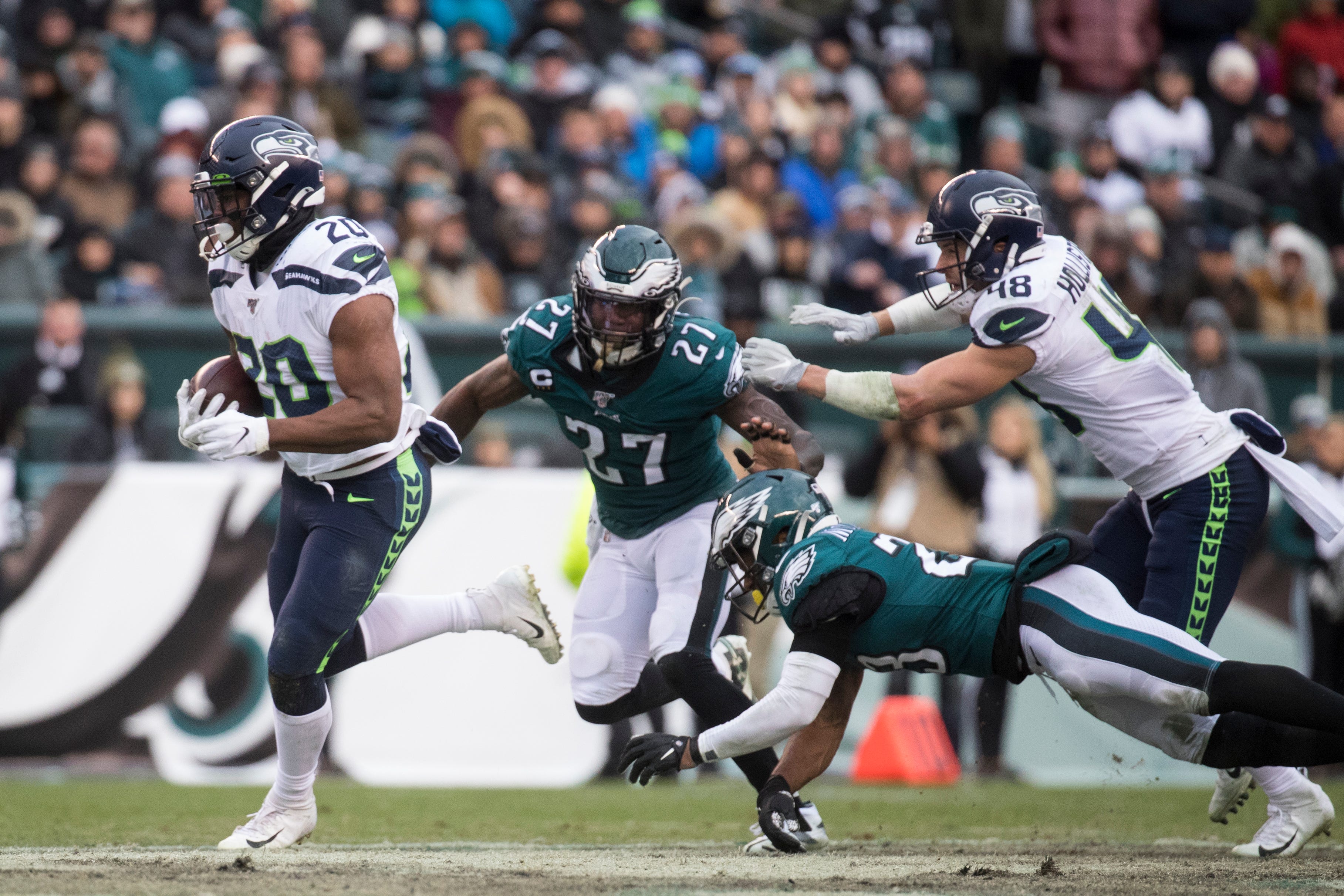 Philadelphia Eagles Rashaad Penny contract incentives Seattle Seahawks injury stats NFL football news
