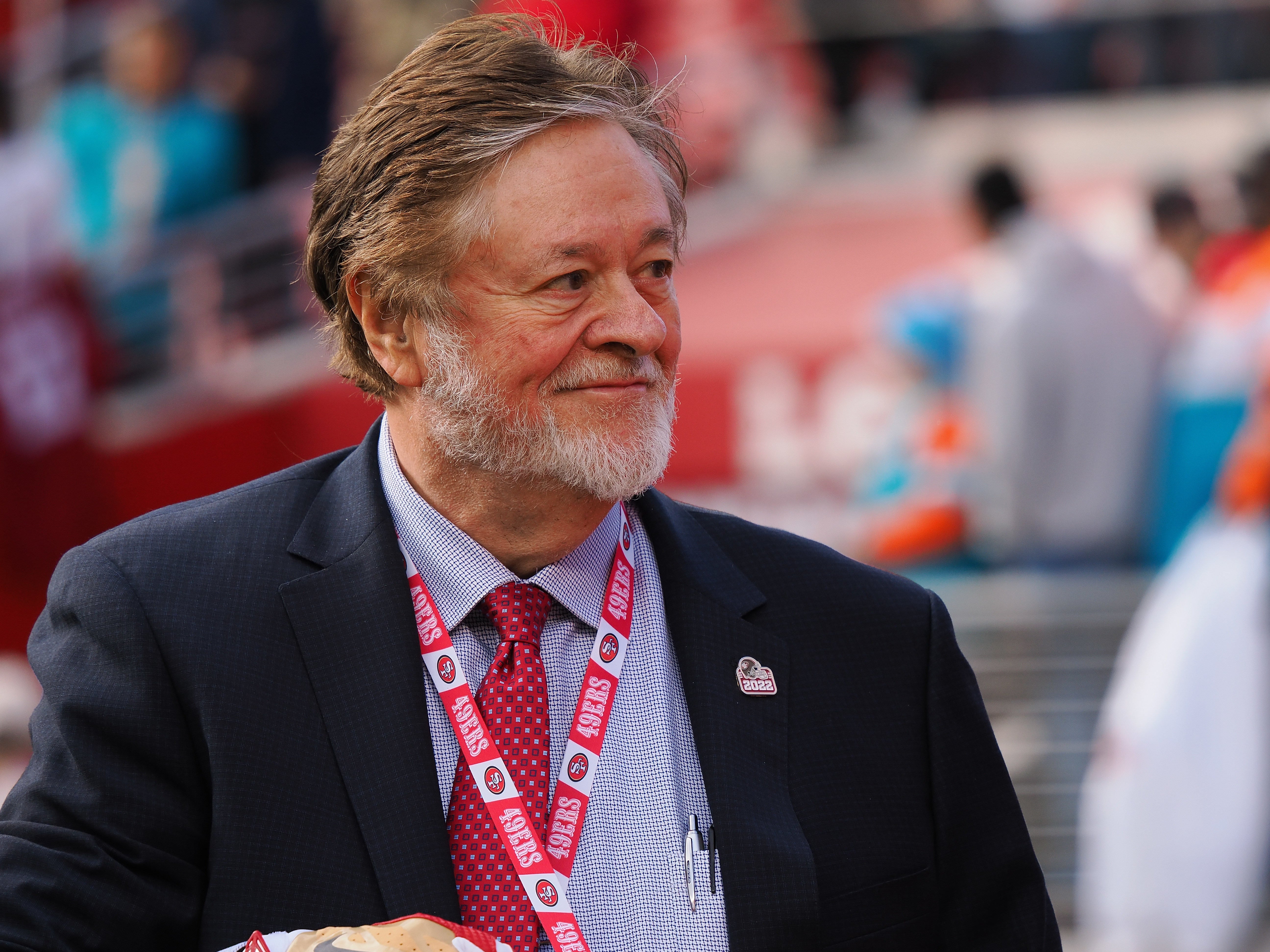 Dec 4, 2022; Santa Clara, California, USA; Former co-owner of the San Francisco 49ers, John York, before the game against the Miami Dolphins at Levi's Stadium.