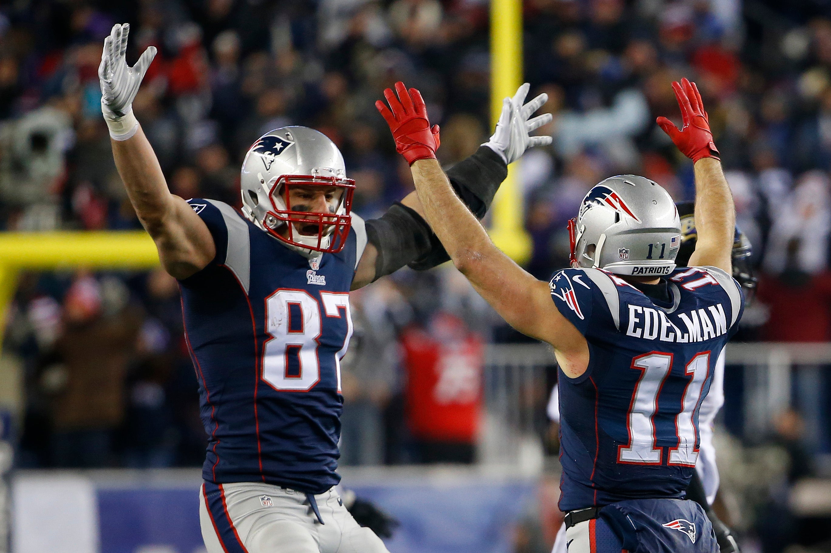 Julian Edelman recalls fun time with Rob Gronkowski at Red Sox game