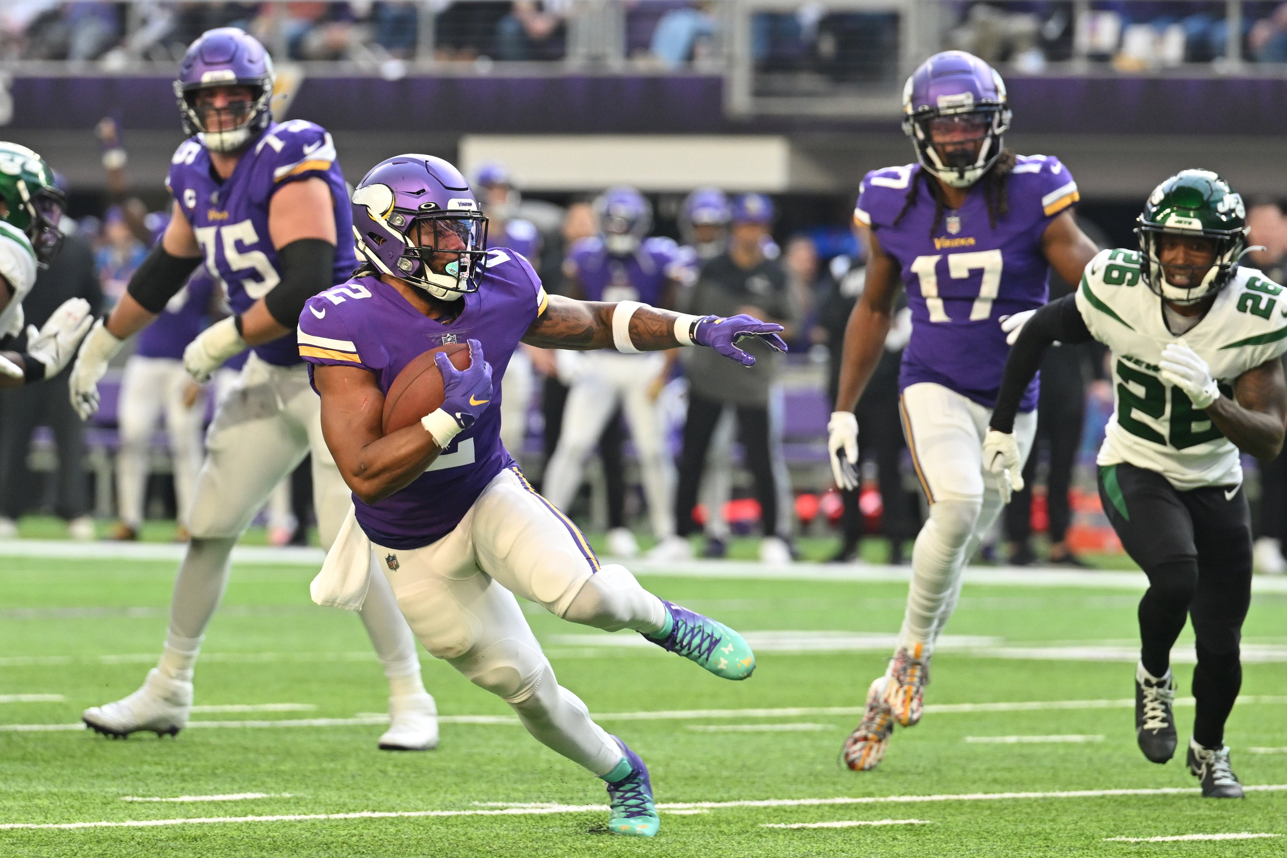 Minnesota Vikings Alexander Mattison NFL football stats news Dalvin Cook breakout season 33rd Team