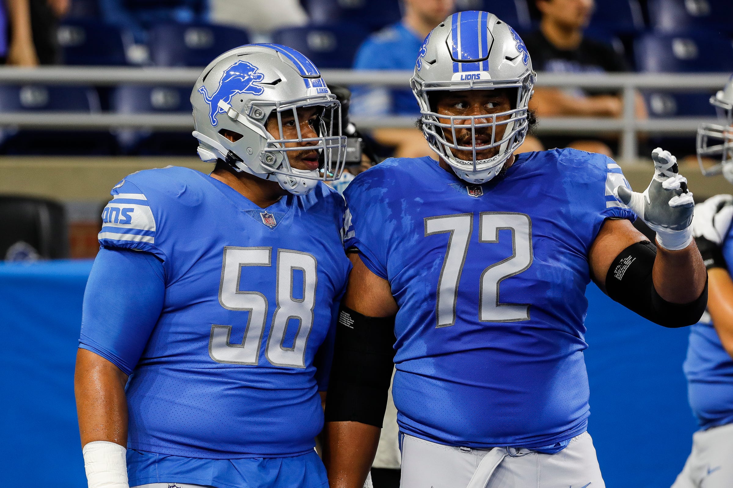 Detroit Lions offensive line rankings PFF Pro Football Focus NFL football stats news