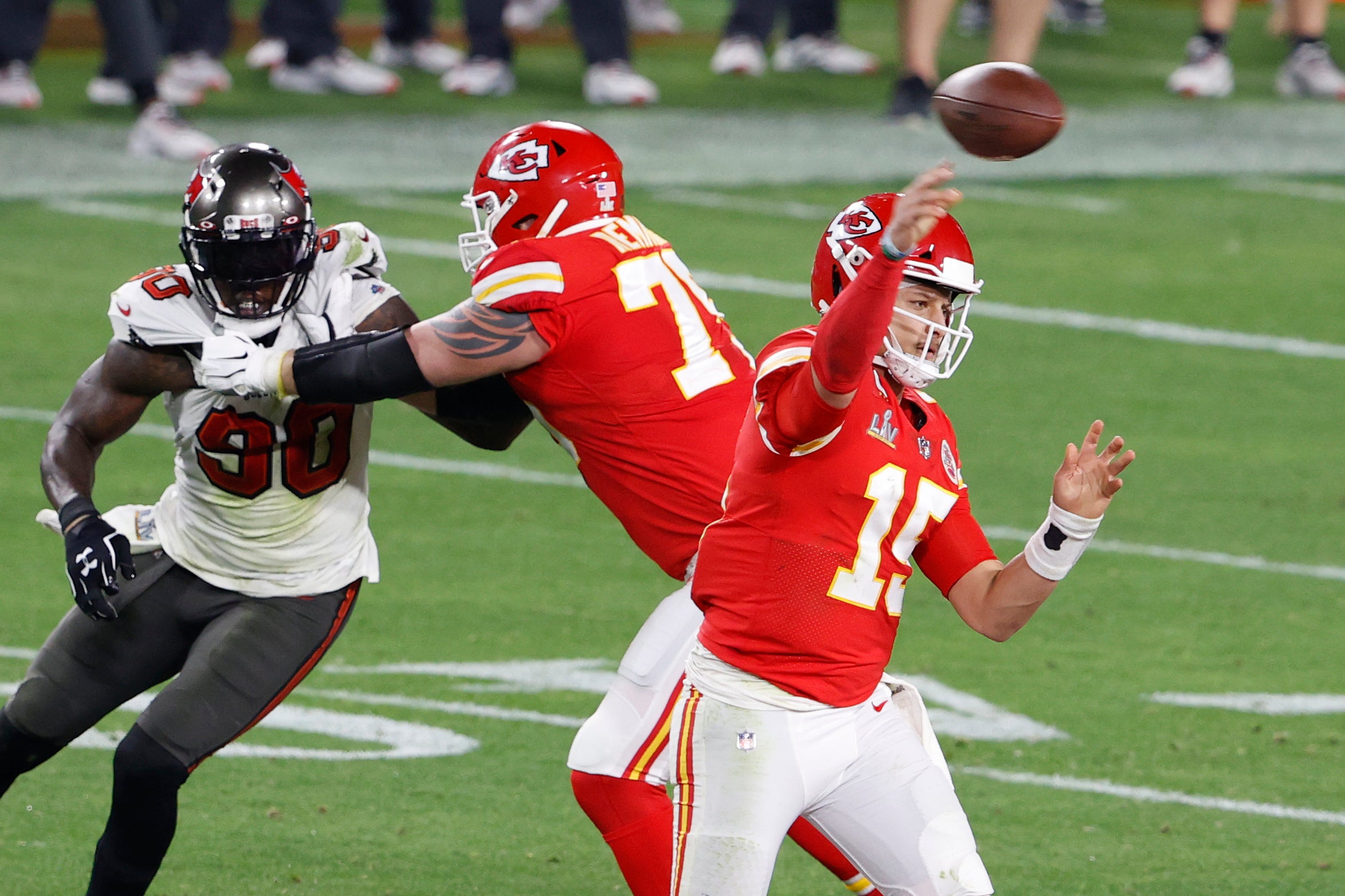 Patrick Mahomes Kansas City Chiefs Jason Pierre-Paul Tampa Bay Buccaneers