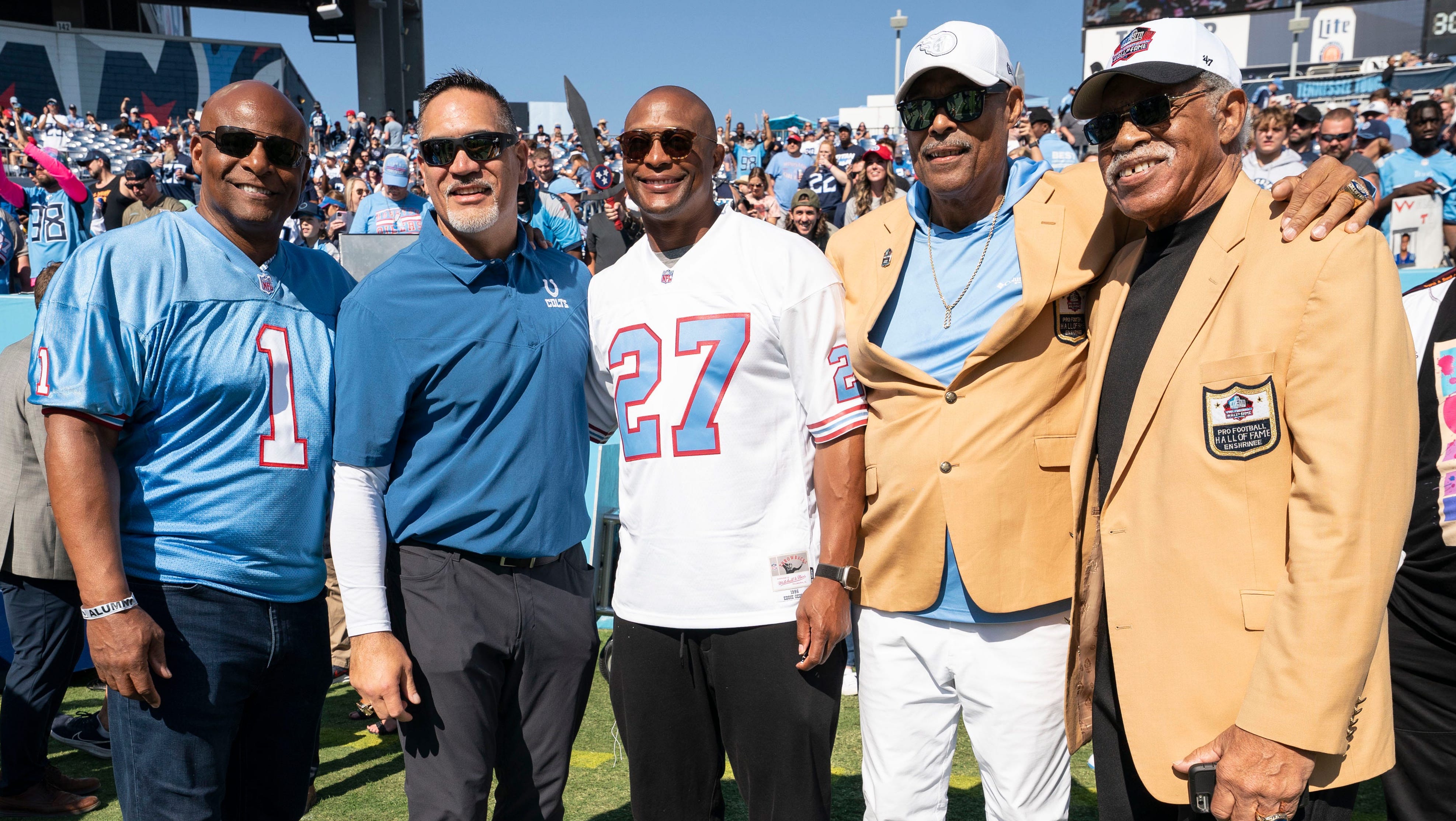 Warren Moon, Eddie George, Elvin Bethea, Robert Brazile, Kevin Mawae