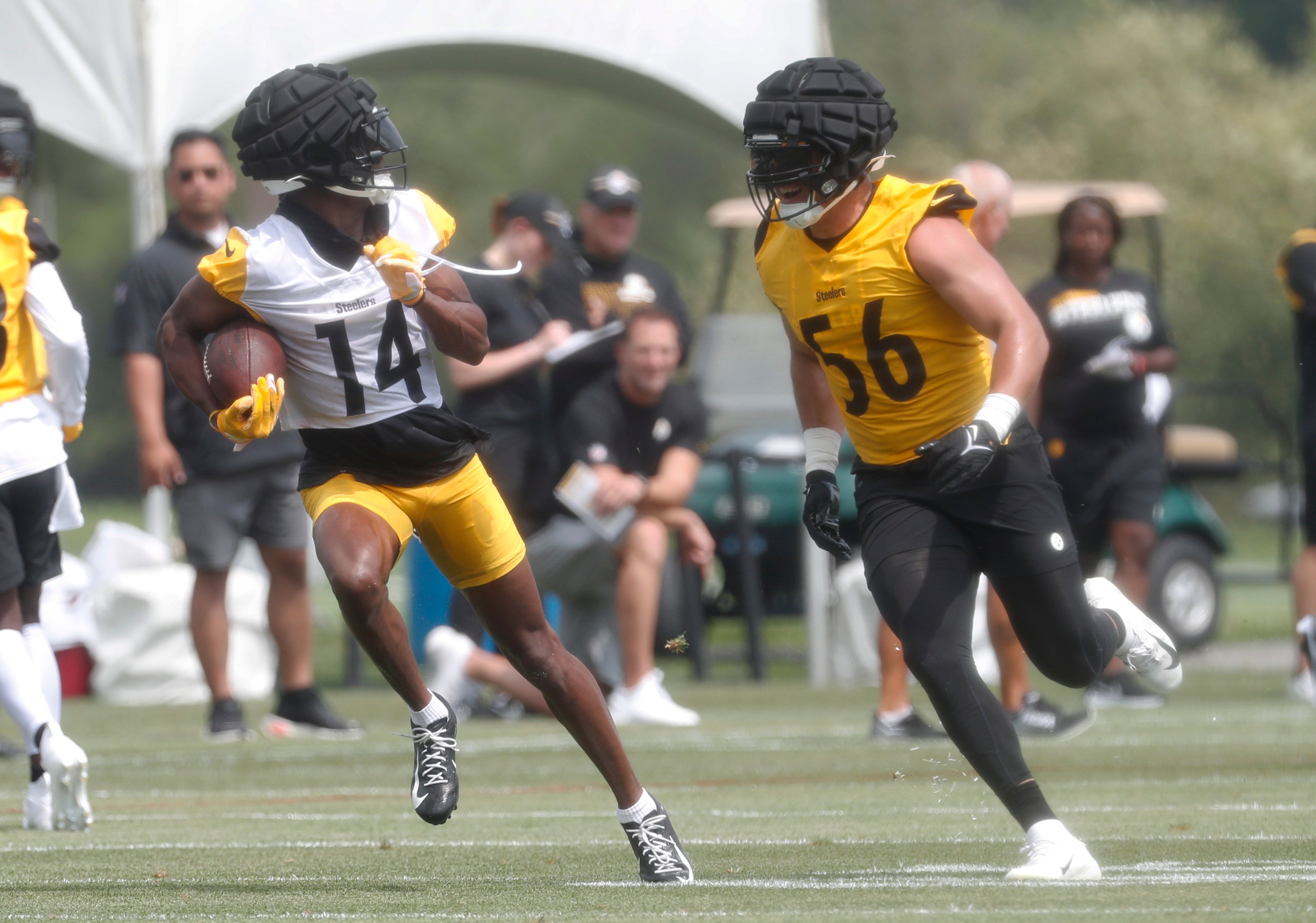 Steelers Training Camp Day Five: George Pickens shines, Cory Trice injured