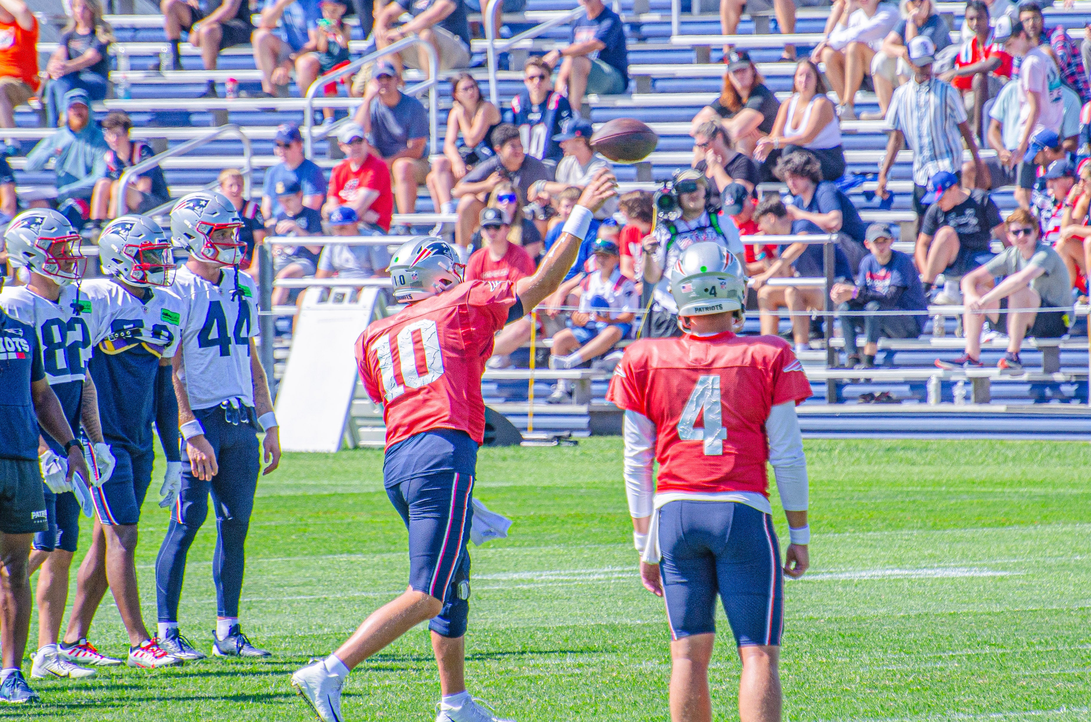 Mac Jones, Bailey Zappe Patriots Training Camp 2023