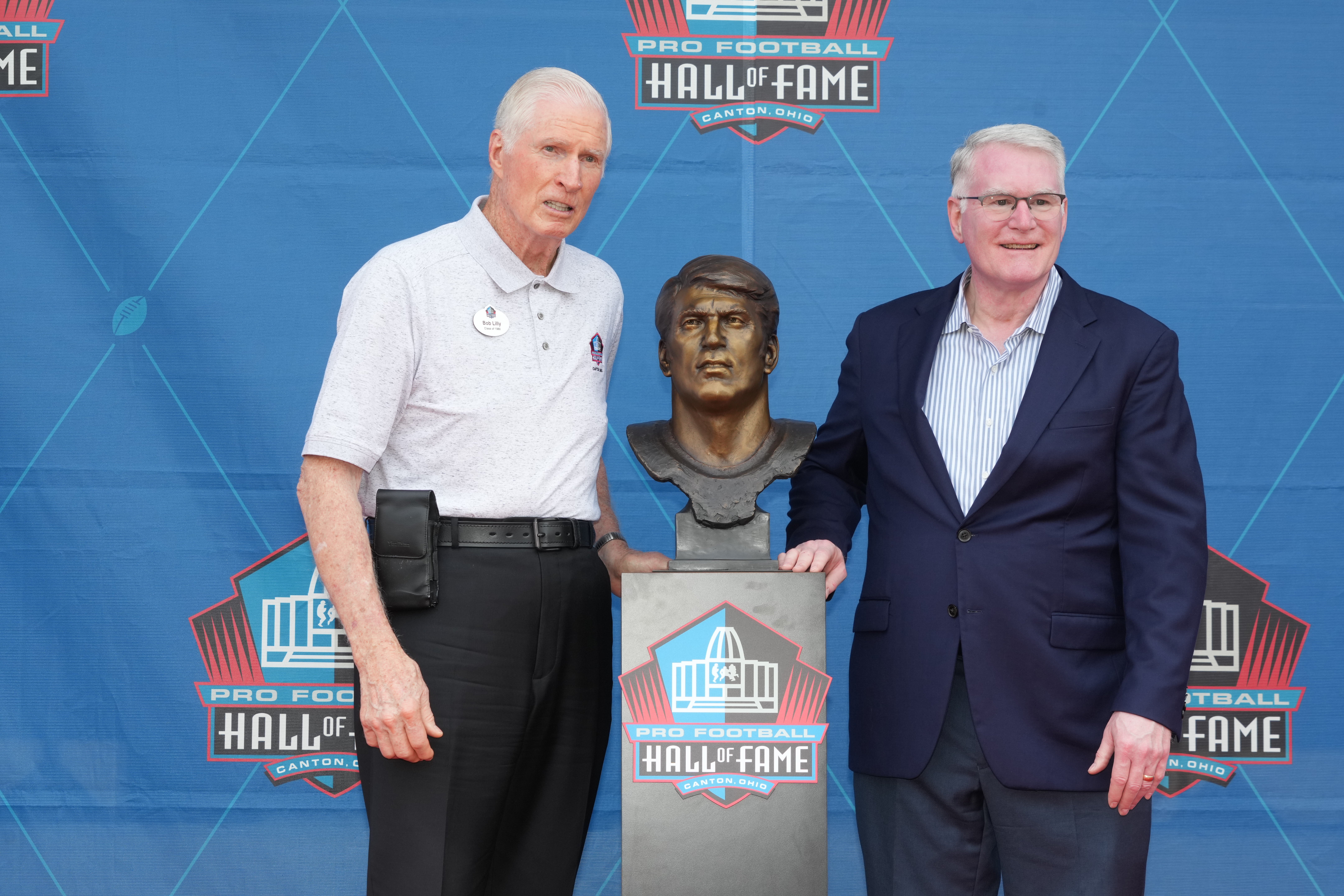 Dallas Cowboys legend Chuck Howley's son and Bob Lilly.