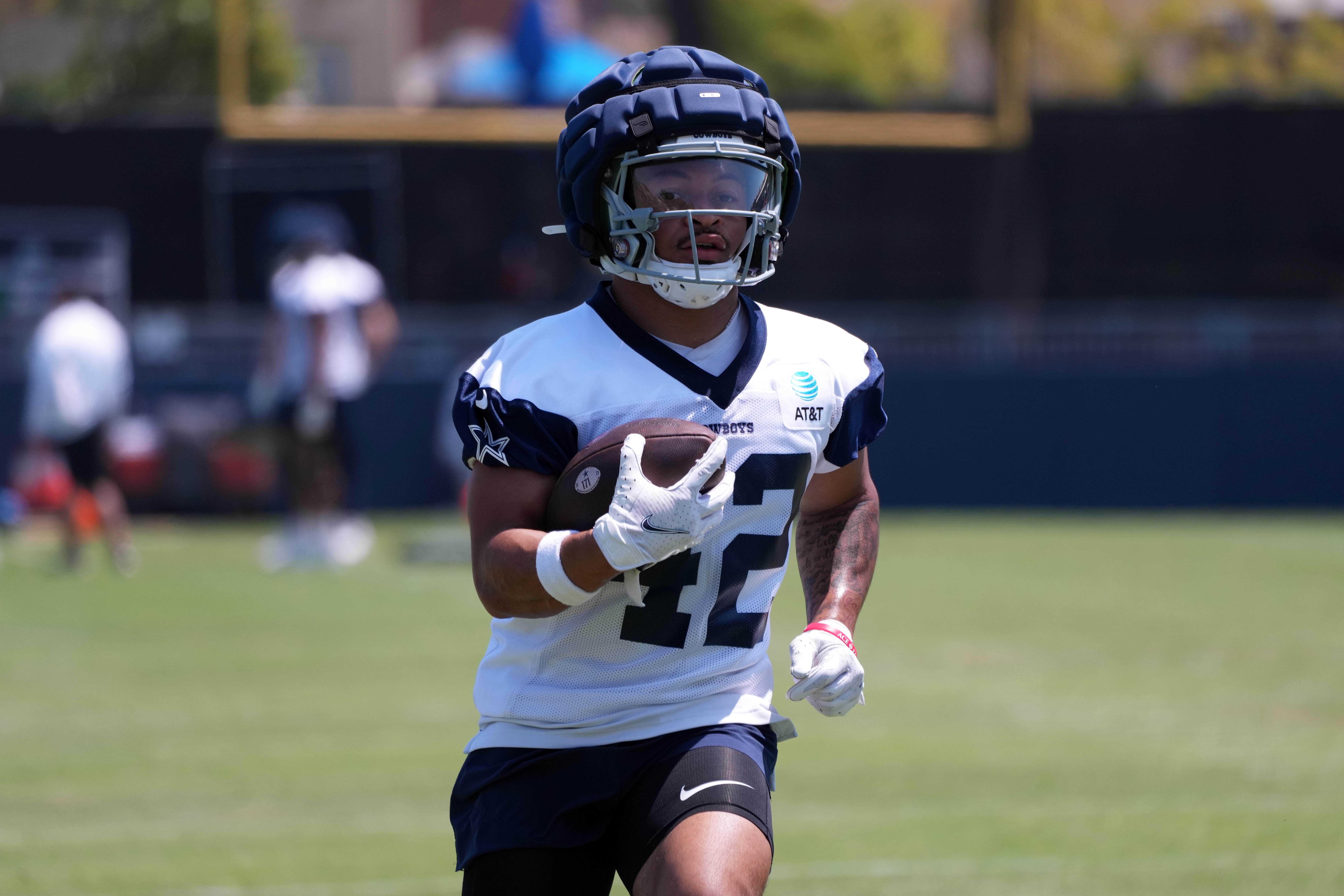 Cowboys rookie RB Deuce Vaughn in training camp.