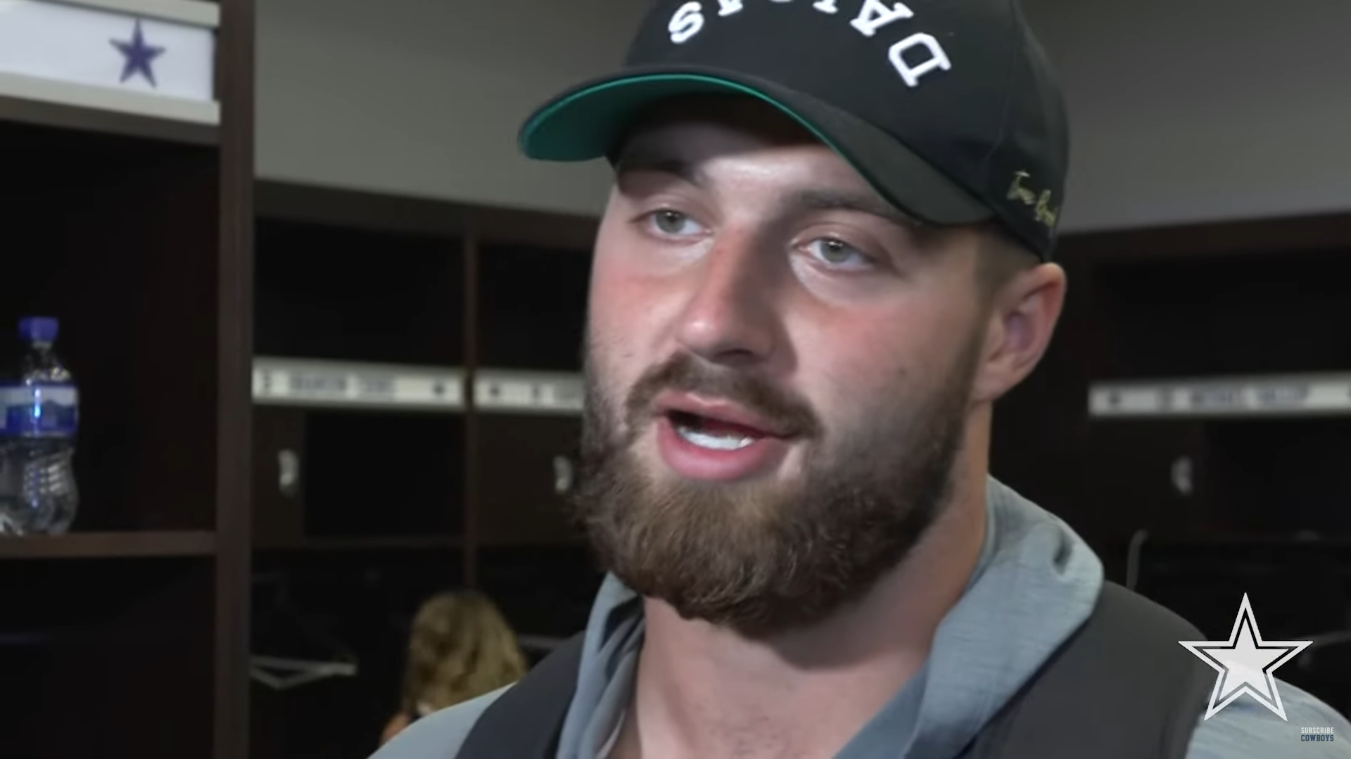 Dallas Cowboys tight end Jake Ferguson talks to reporters following strong preseason opener versus Jacksonville Jaguars. Via Dallas Cowboys' YouTube.
