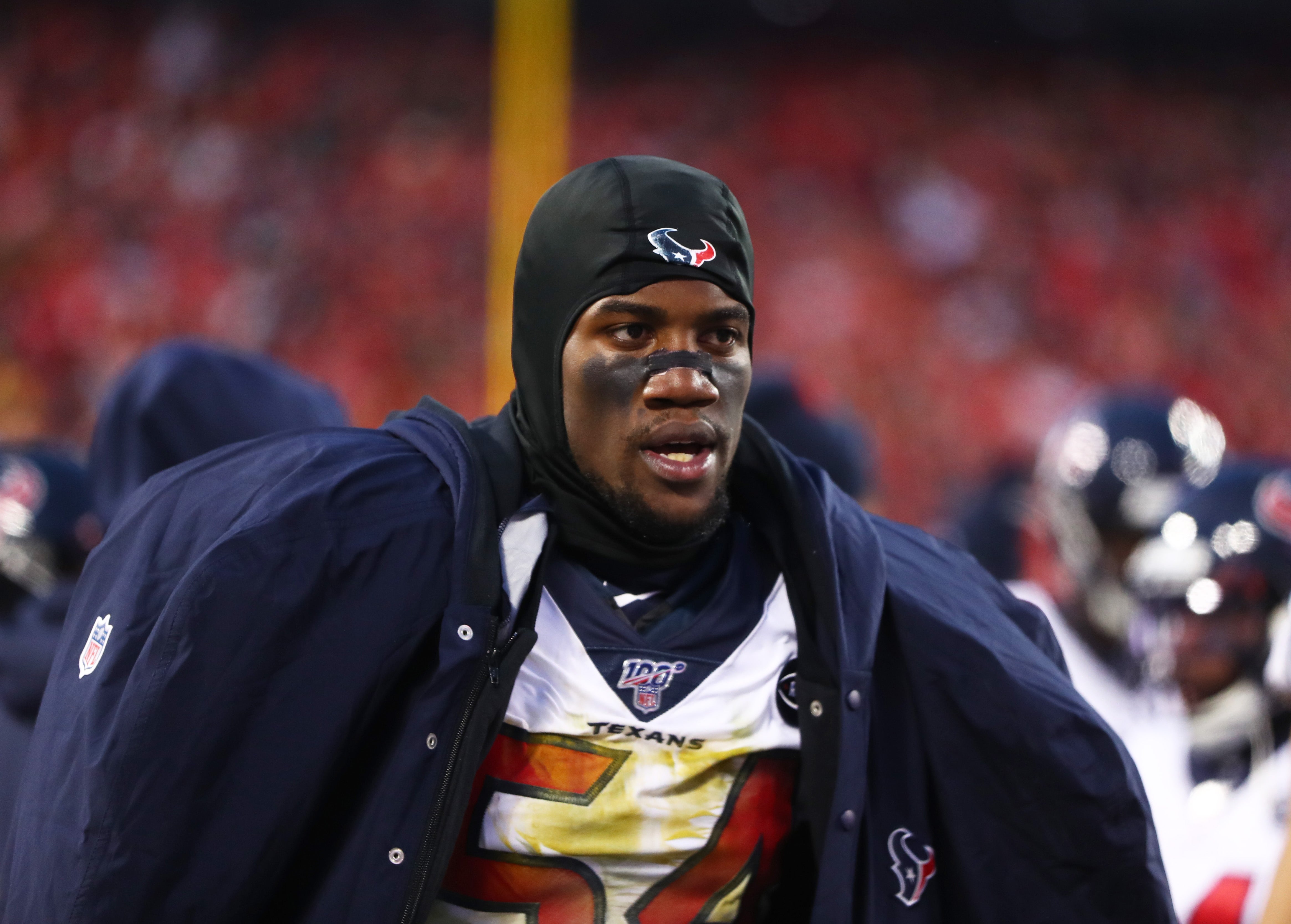 Jan 12, 2020; Kansas City, MO, USA; Houston Texans linebacker Jacob Martin (54) against the Kansas City Chiefs in a AFC Divisional Round playoff football game at Arrowhead Stadium.