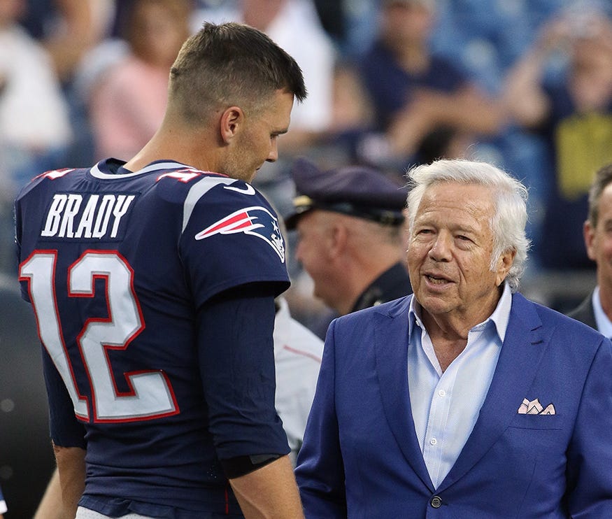 Tom Brady, Robert Kraft