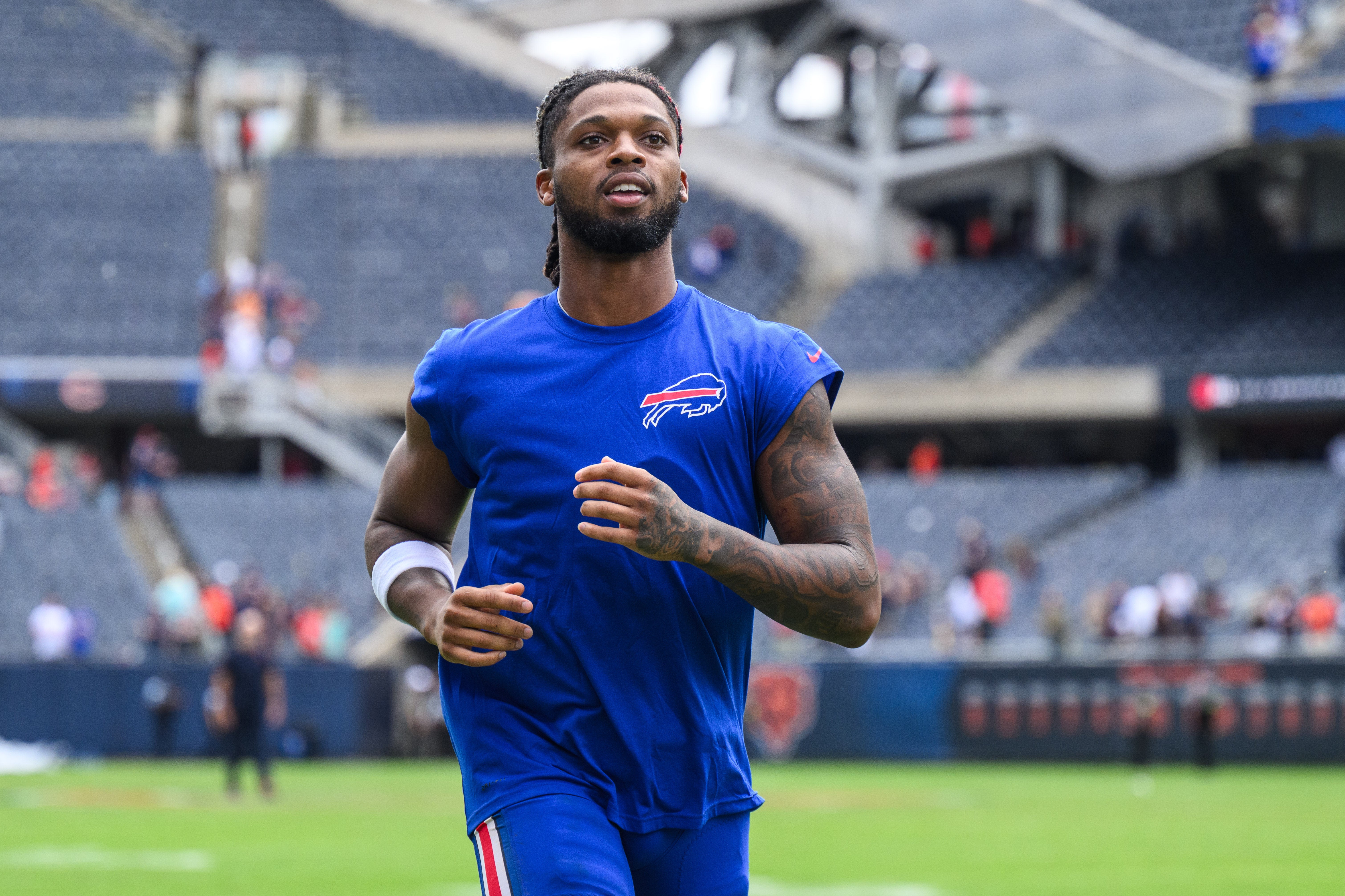 Buffalo Bills S Damar Hamlin/ Photo Credit: Daniel Bartel-USA TODAY Sports