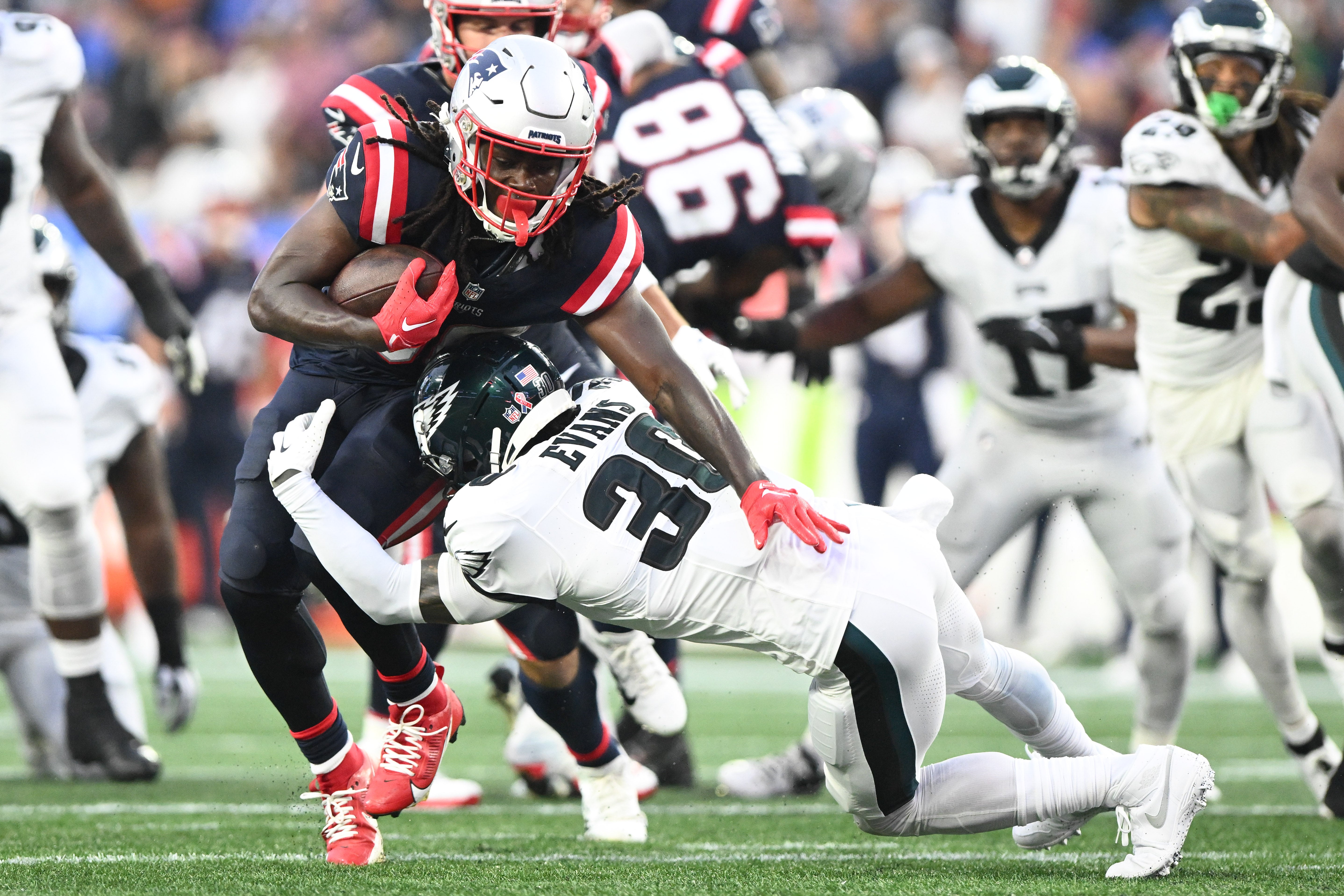 Rhamondre Stevenson (Sept. 10, 2023)