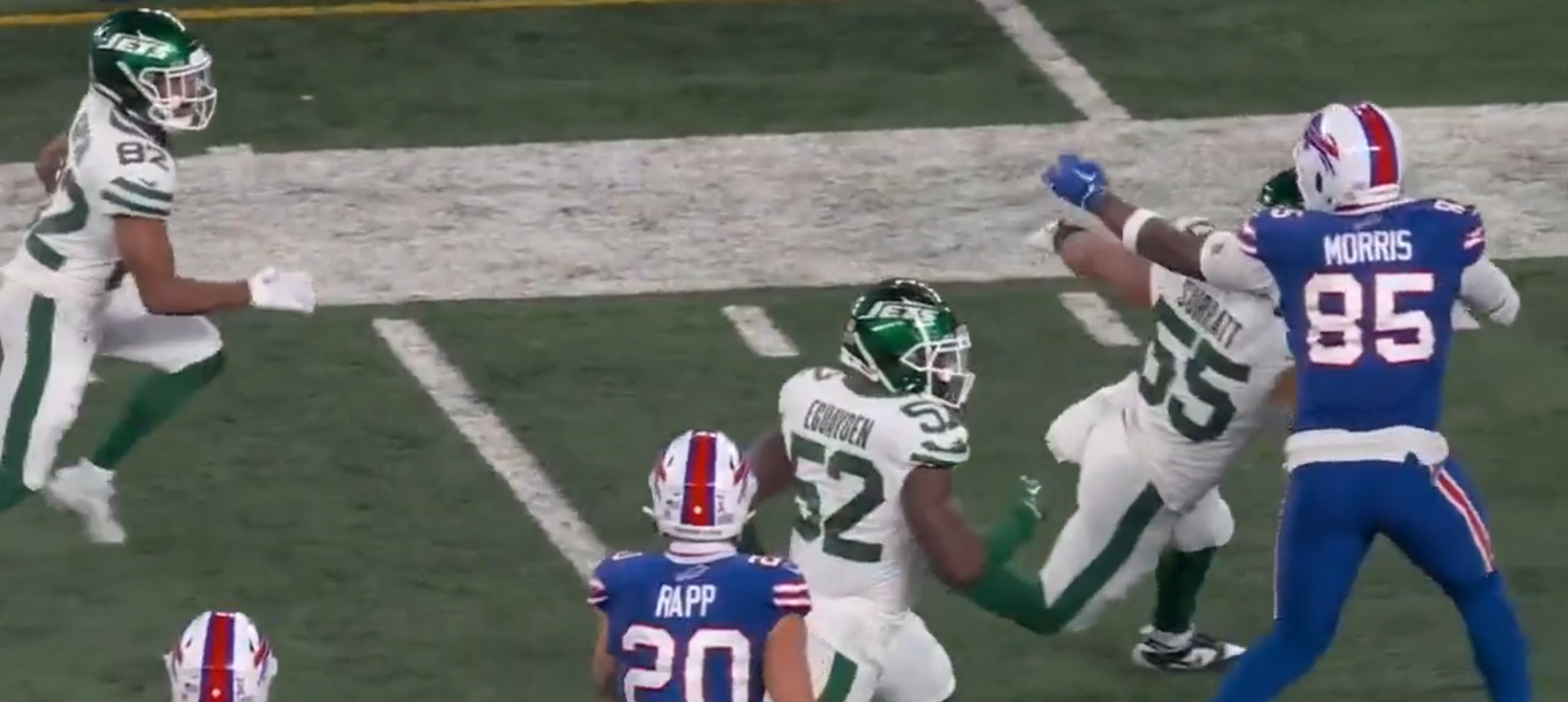 Buffalo Bills TE Quintin Morris/ Photo Credit: Twitter/X @awfulannouncing