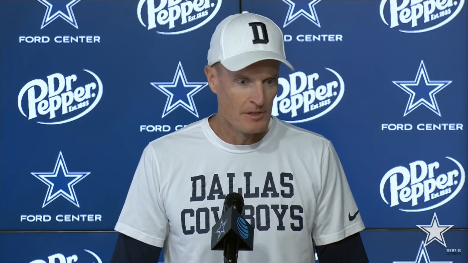 Dallas Cowboys special teams coordinator John Fassel talks to the media after 40-0 win versus New York Giants in Week 1.