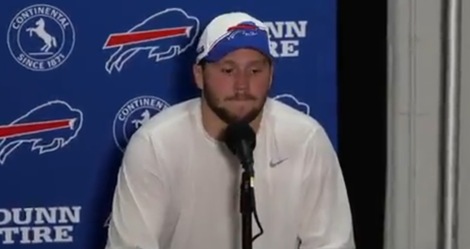 Buffalo Bills QB Josh Allen/ Photo Credit: Twitter/X @awfulannouncing