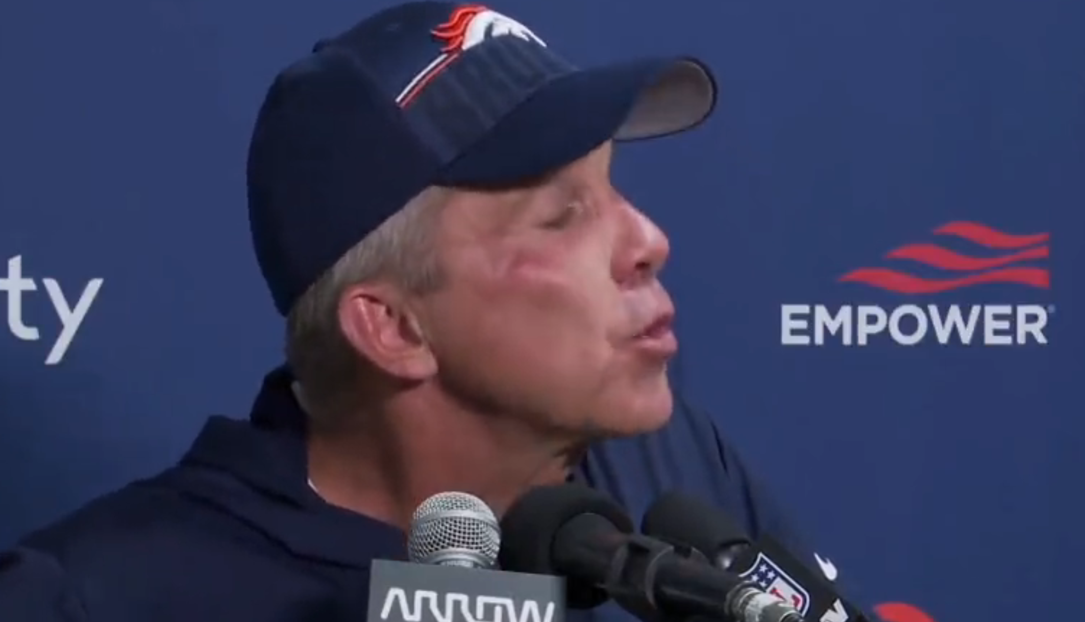 Denver Broncos head coach Sean Payton/ Photo Credit: Twitter/X @henrycmckenna