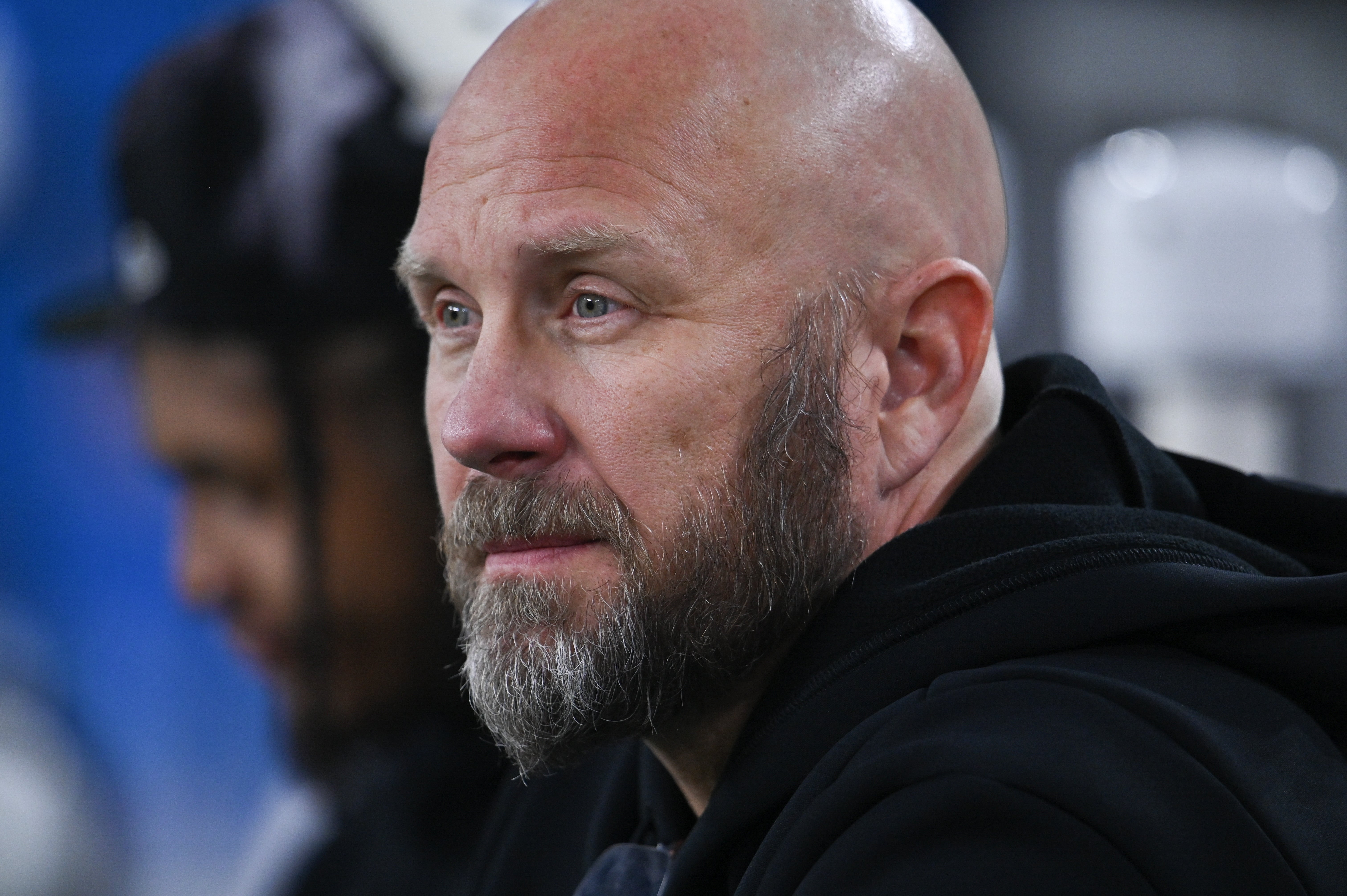 Jan 1, 2023; Baltimore, Maryland, USA; Pittsburgh Steelers offensive coordinator Matt Canada sits on the bench before the game against the Baltimore Ravens at M&T Bank Stadium. Mandatory Credit: Tommy Gilligan-USA TODAY Sports