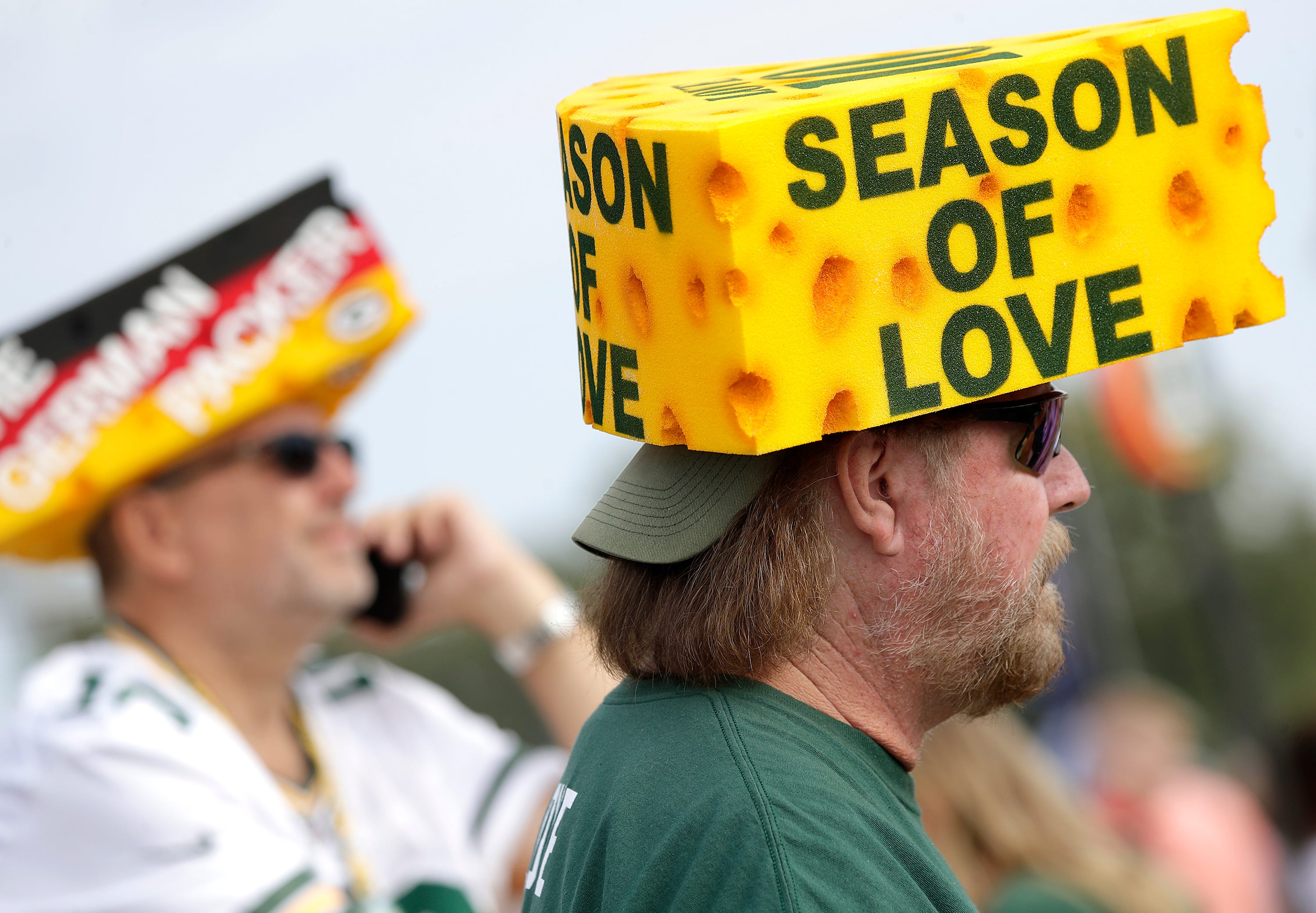 Jeff Kahlow shows support for Packers quarterback Jordan Love before the Green Bay Packers host the New Orleans Saints during their football game Sunday, September 24, 2023, at Lambeau Field in Green Bay, Wis. Wm. Glasheen USA TODAY NETWORK-Wisconsin