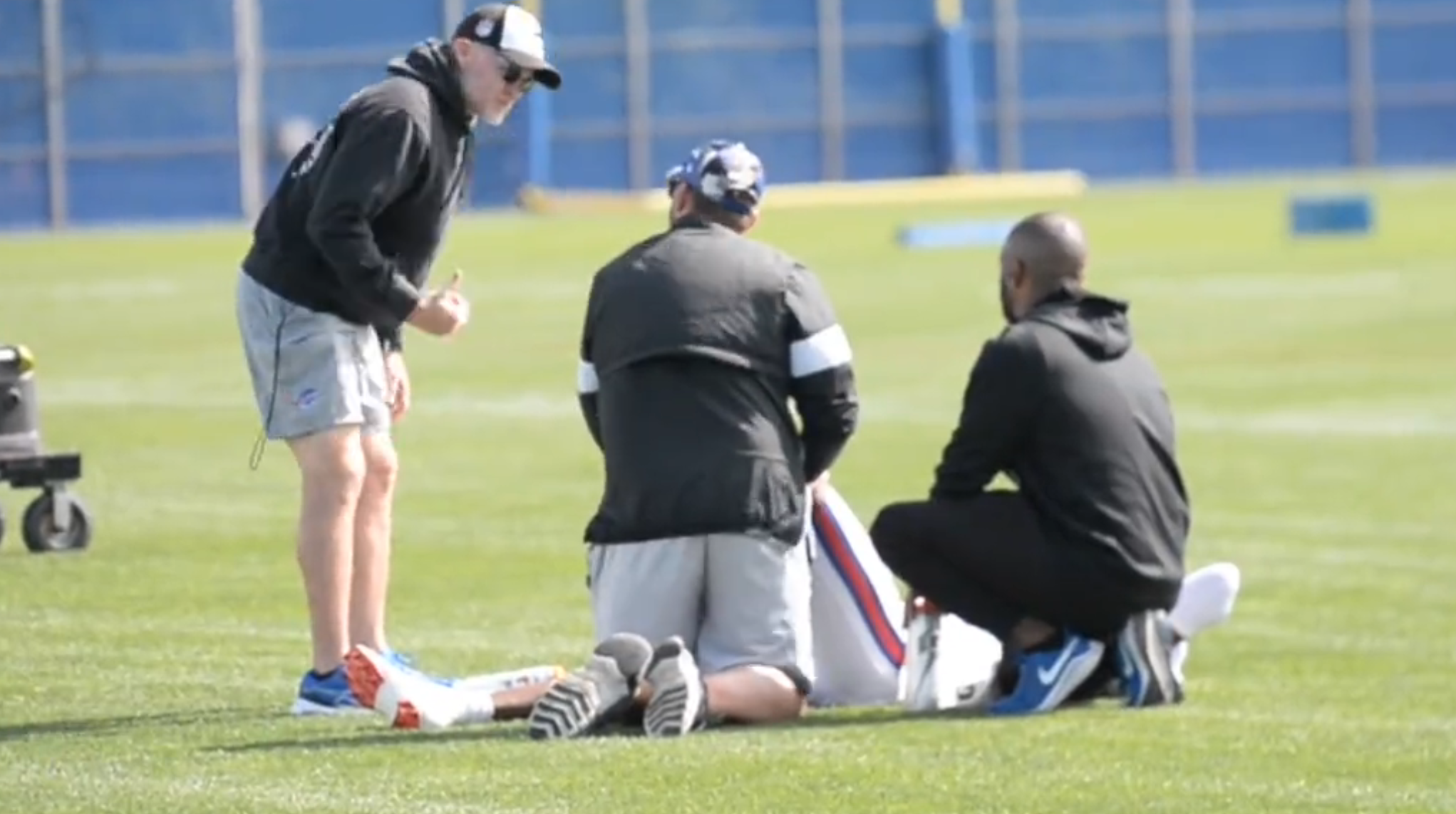 Buffalo Bills head coach Sean McDermott checking in on injured DB Ja'Marcus Ingram