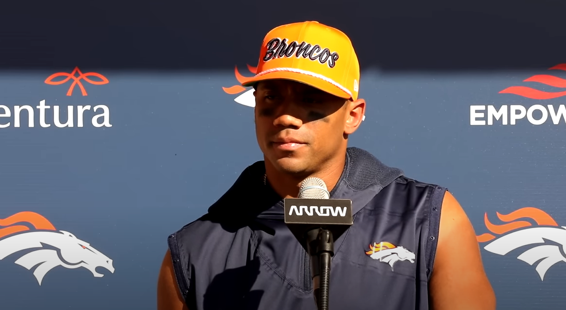 Denver Broncos QB Russel Wilson opening up to the media ahead of the upcoming contest against the Chicago Bears