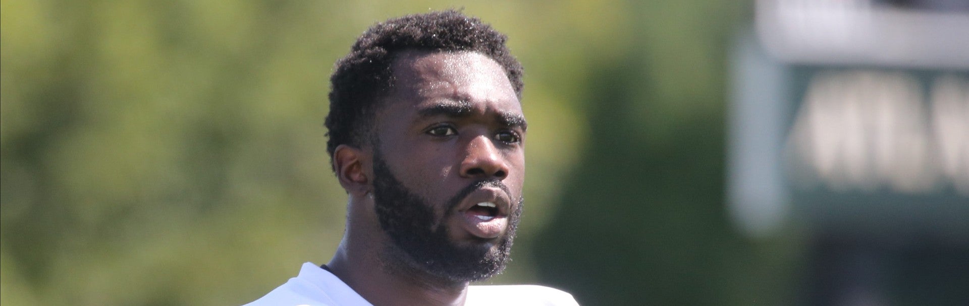 Wide receiver Denzel Mims during the opening day of the 2022 New York Jets Training Camp in Florham Park, NJ on July 27, 2022. Opening Of The 2022 New York Jets Training Camp In Florham Park Nj On July 27 2022