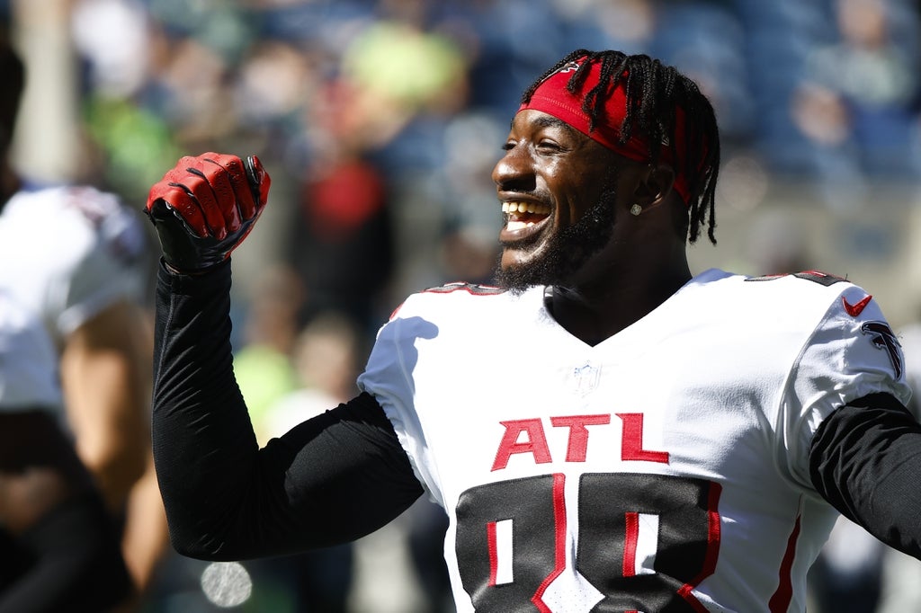 Falcons wide receiver Frank Darby