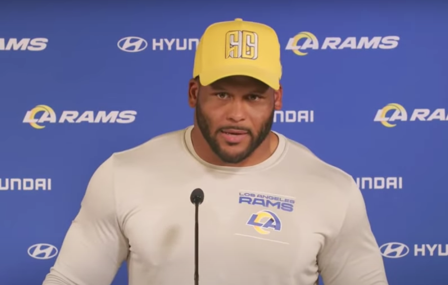 Rams defensive tackle Aaron Donald