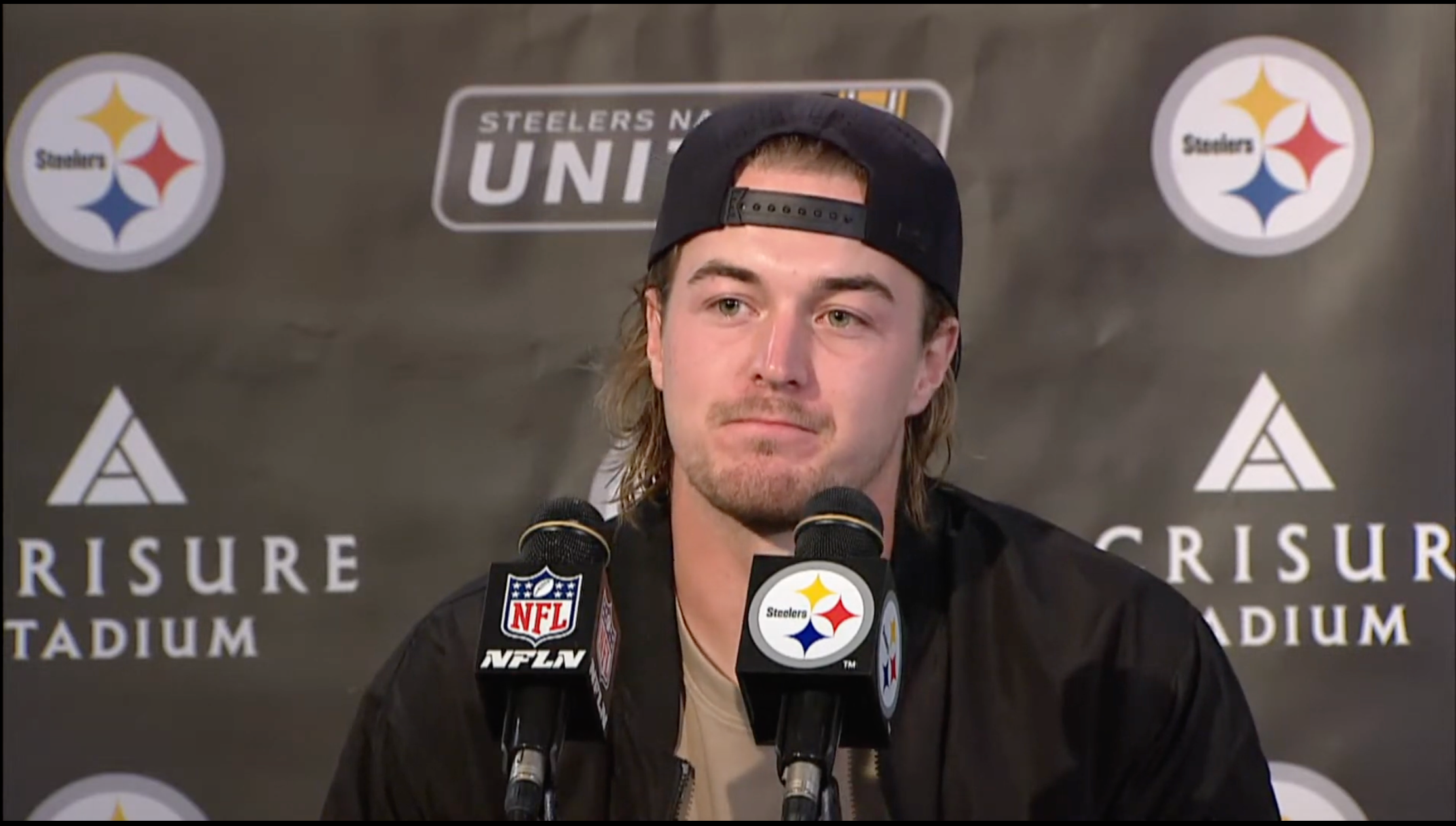 Pittsburgh Steelers QB Kenny Pickett postgame press conference after 17-10 win vs. Ravens