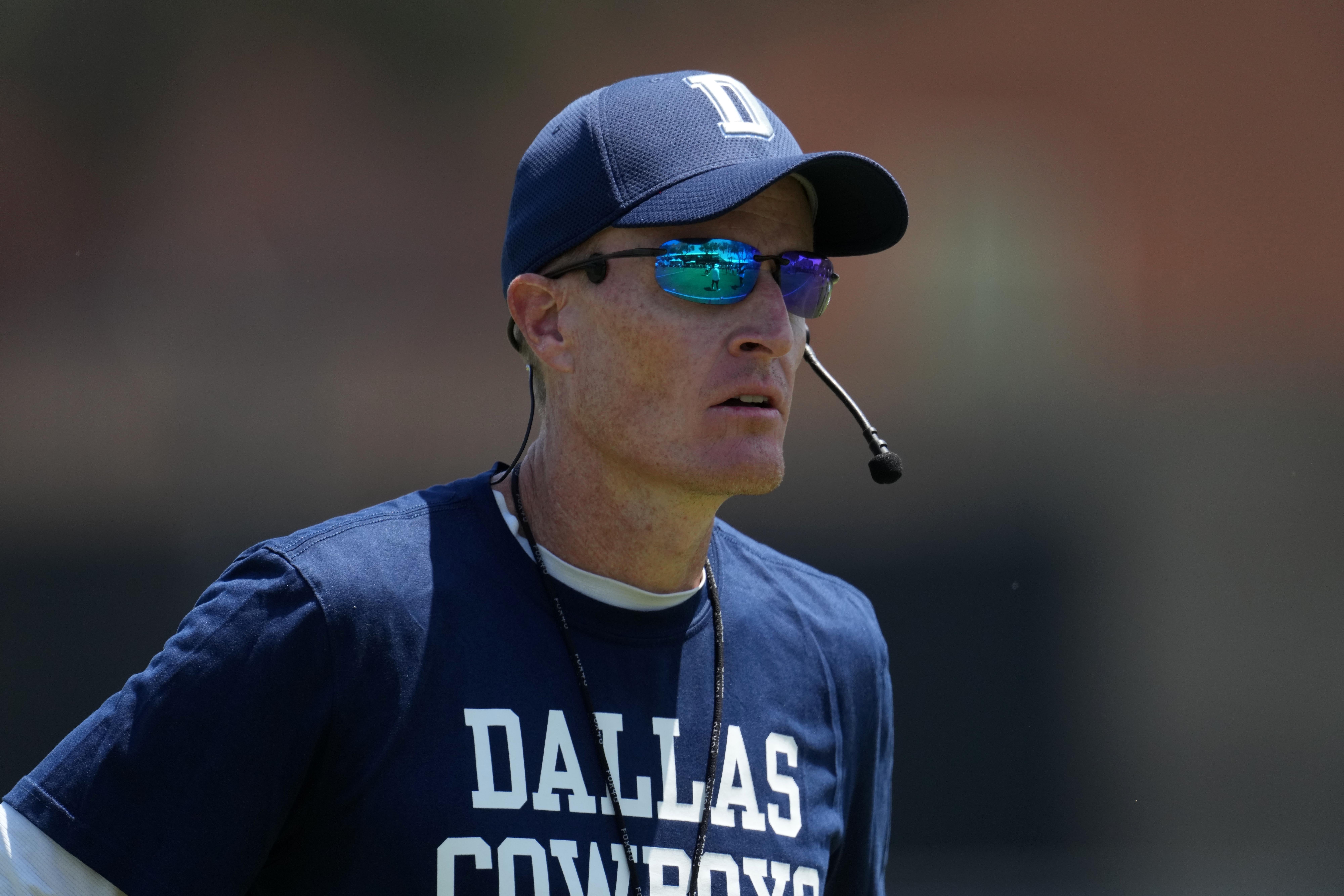 Dallas Cowboys special teams coordinator John Fassel during training camp at the River Ridge Fields. Mandatory Credit: Kirby Lee-USA TODAY Sports