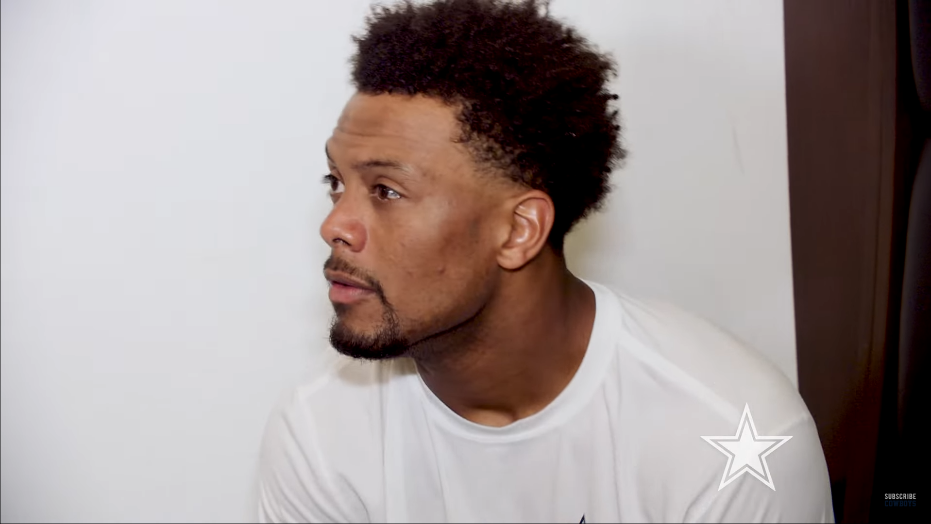 Cowboys special teams ace C.J. Goodwin talks to the media