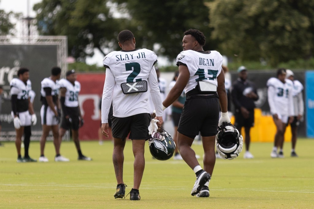 Eagles LB Nakobe Dean and CB Darius Slay