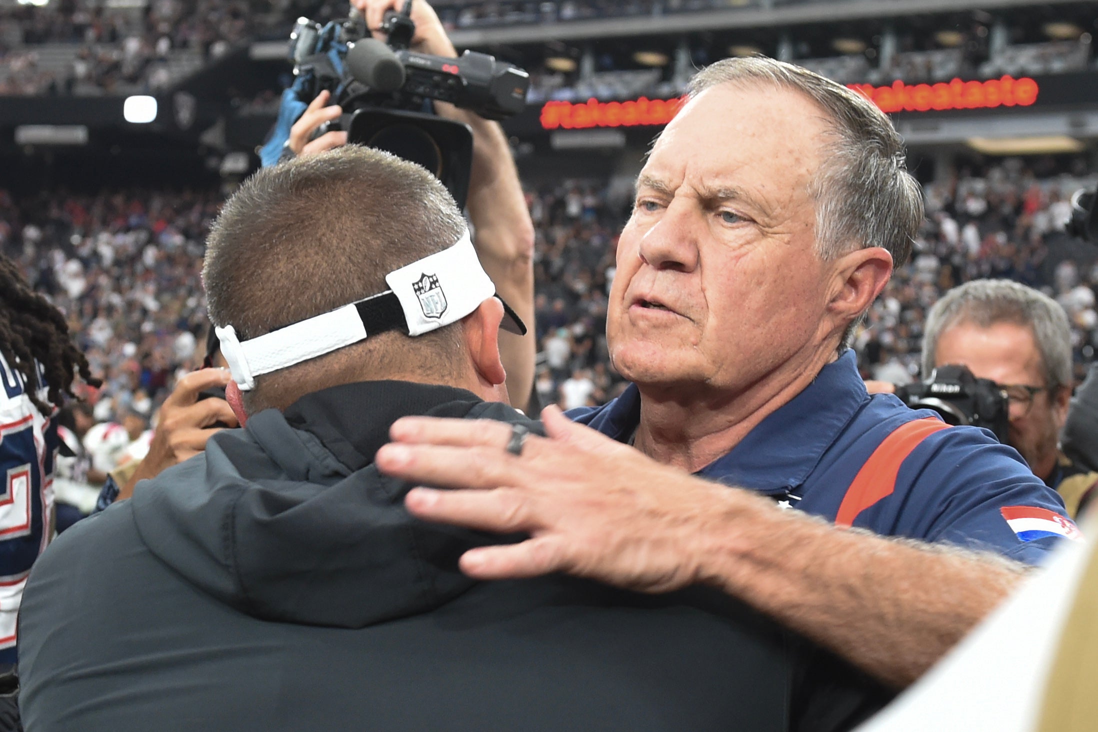 Las Vegas Raiders New England Patriots Josh McDaniels Bill Belichick