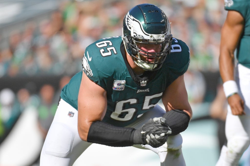 Eagles' right tackle Lane Johnson