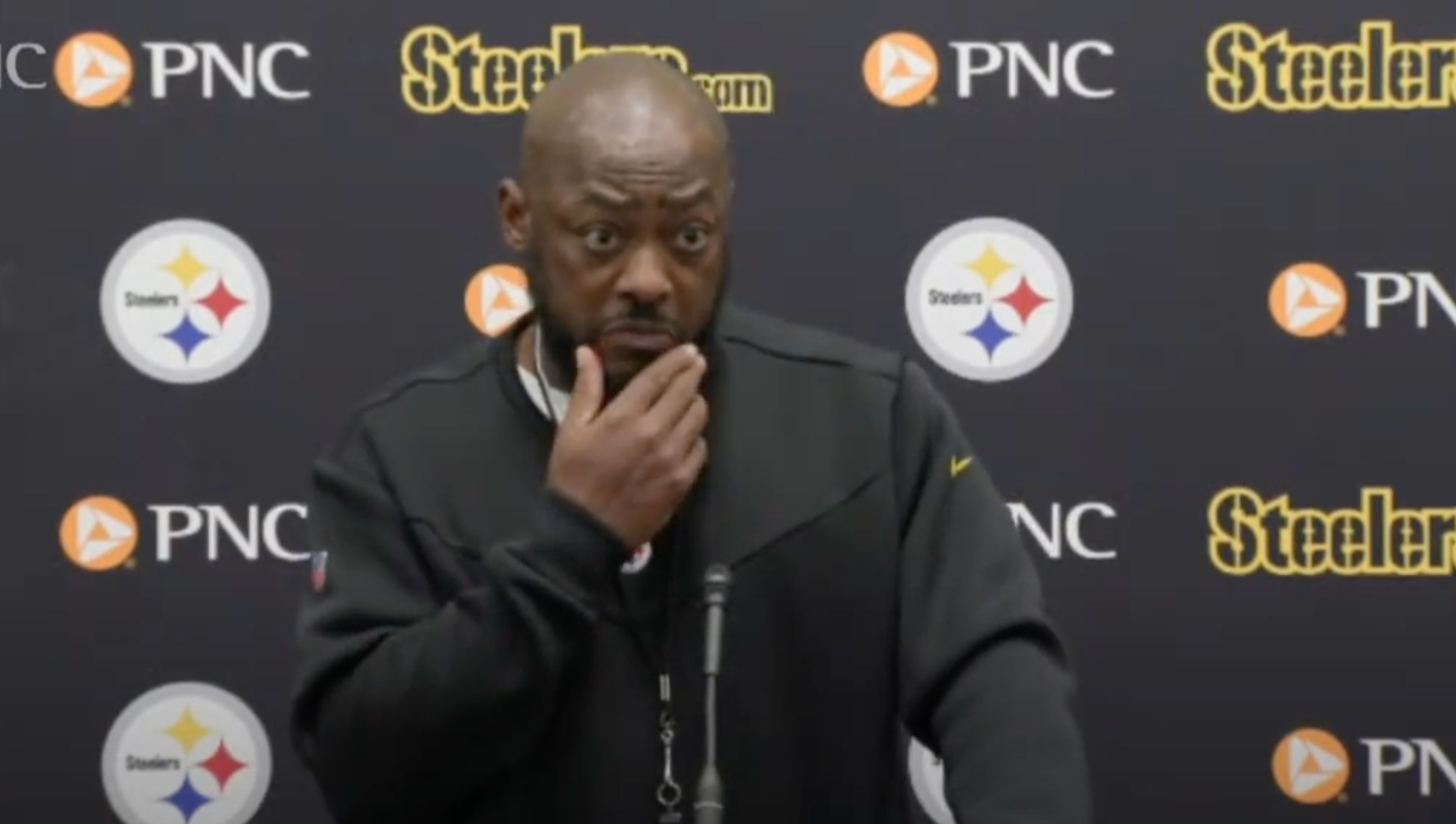 Pittsburgh Steelers Head Coach Mike Tomlin Addresses the Media on ahead of Week 7 at Rams. Oct 17, 2023