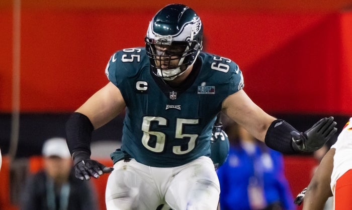 Eagles right tackle Lane Johnson