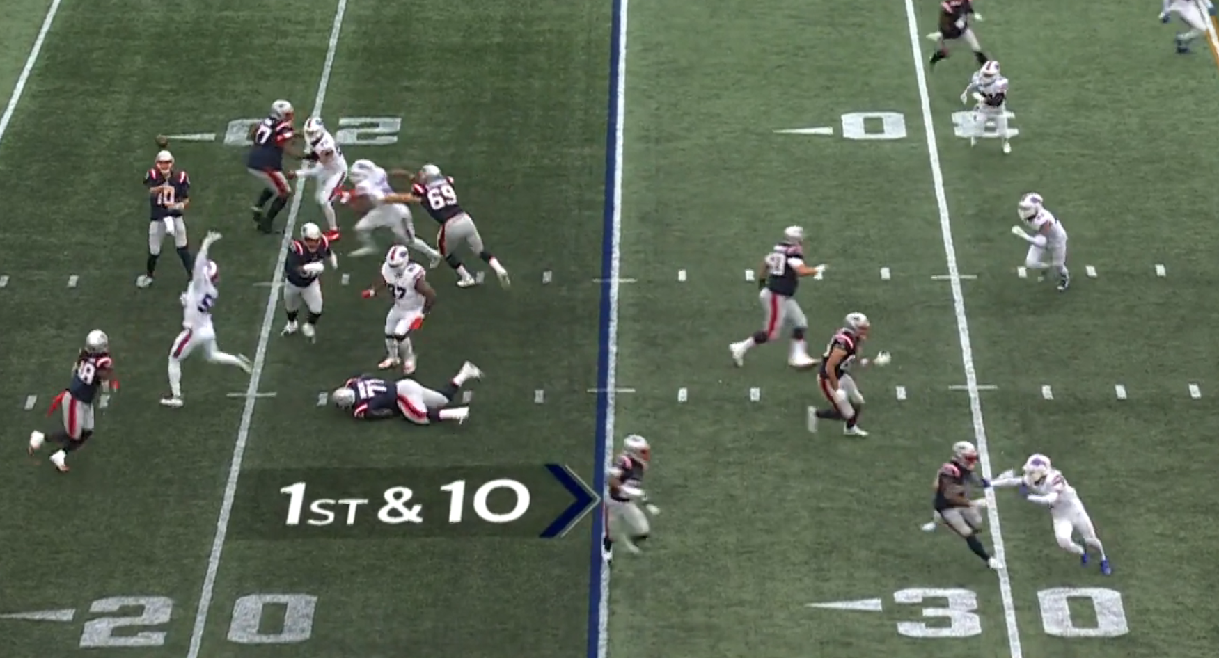 New England Patriots against the Buffalo Bills