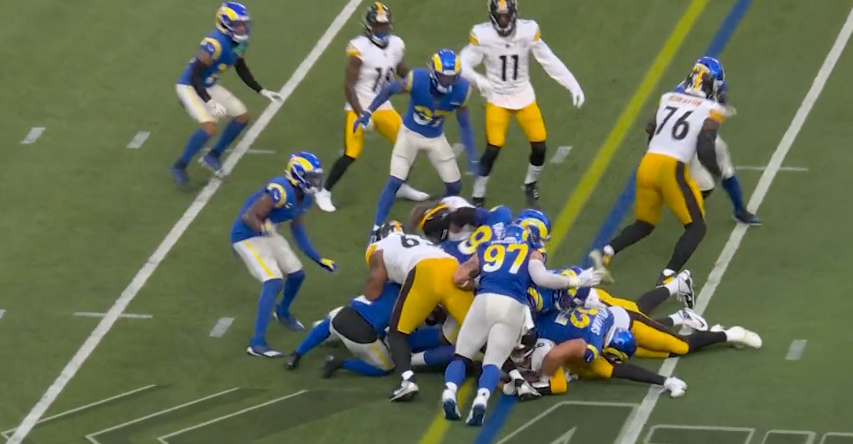 Pittsburgh Steelers Fourth Down Conversion at Los Angeles Rams 10/22/23
