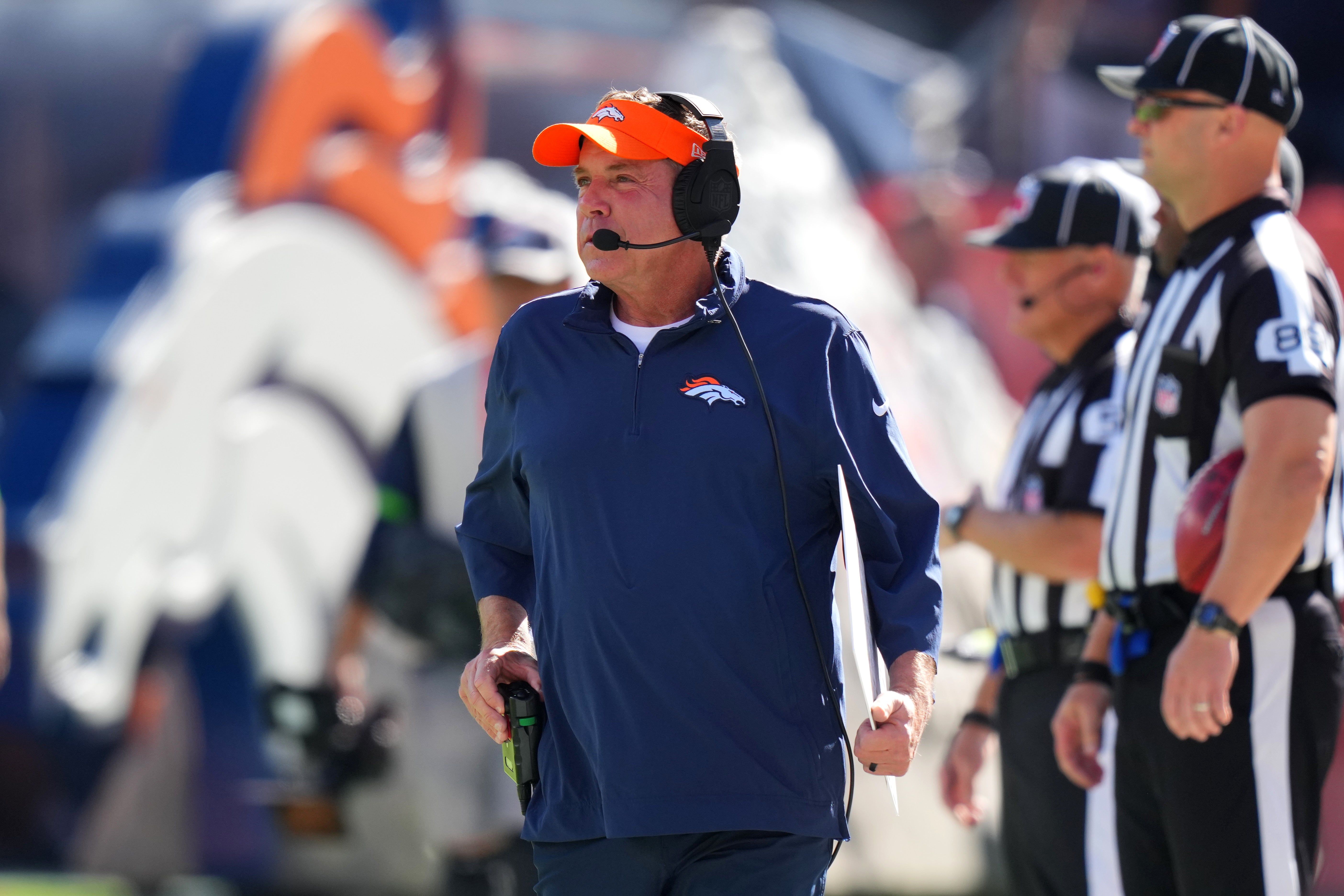 Denver Broncos head coach Sean Payton