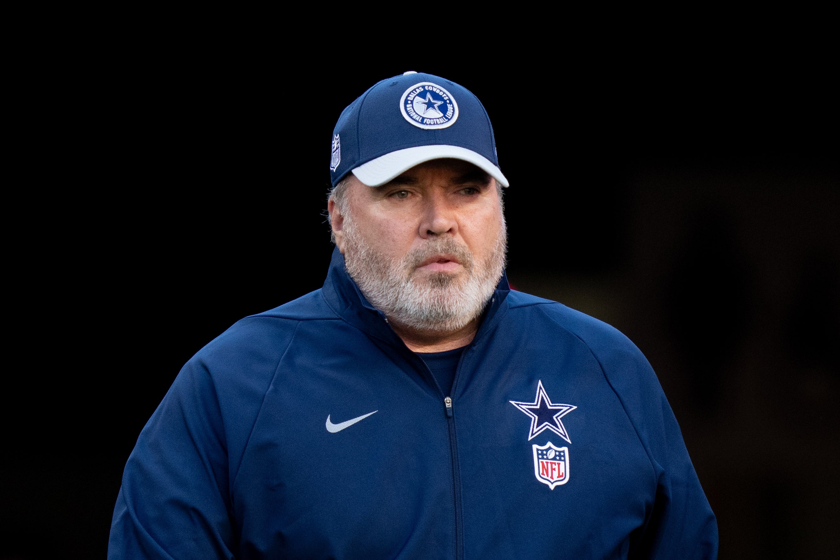 Dallas Cowboys head coach Mike McCarthy before the game against the San Francisco 49ers at Levi's Stadium.