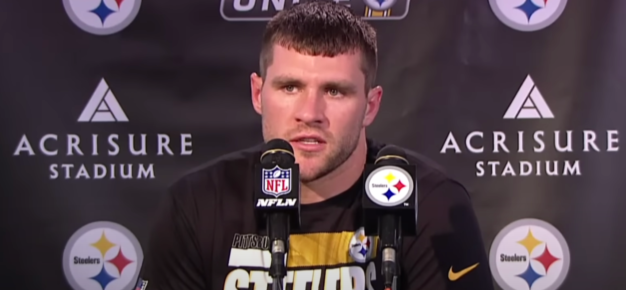 Pittsburgh Steelers linebacker T.J. Watt addresses the media after 20-10 loss vs. Jacksonville Jaguars 10/29/23